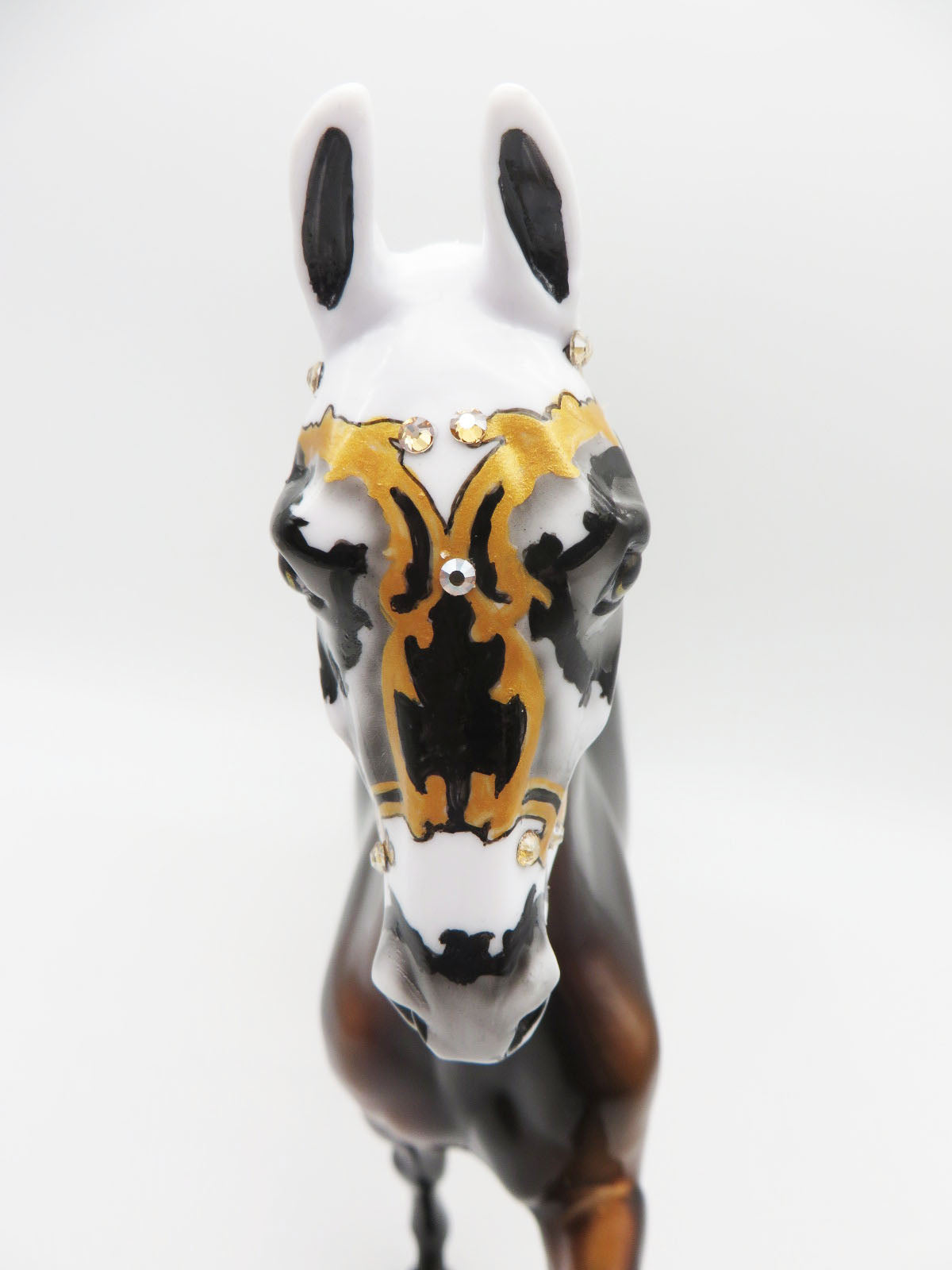 Spicy Hot Chocolate - OOAK Sugar Skull Saddlebred Horse By Dawn Quick