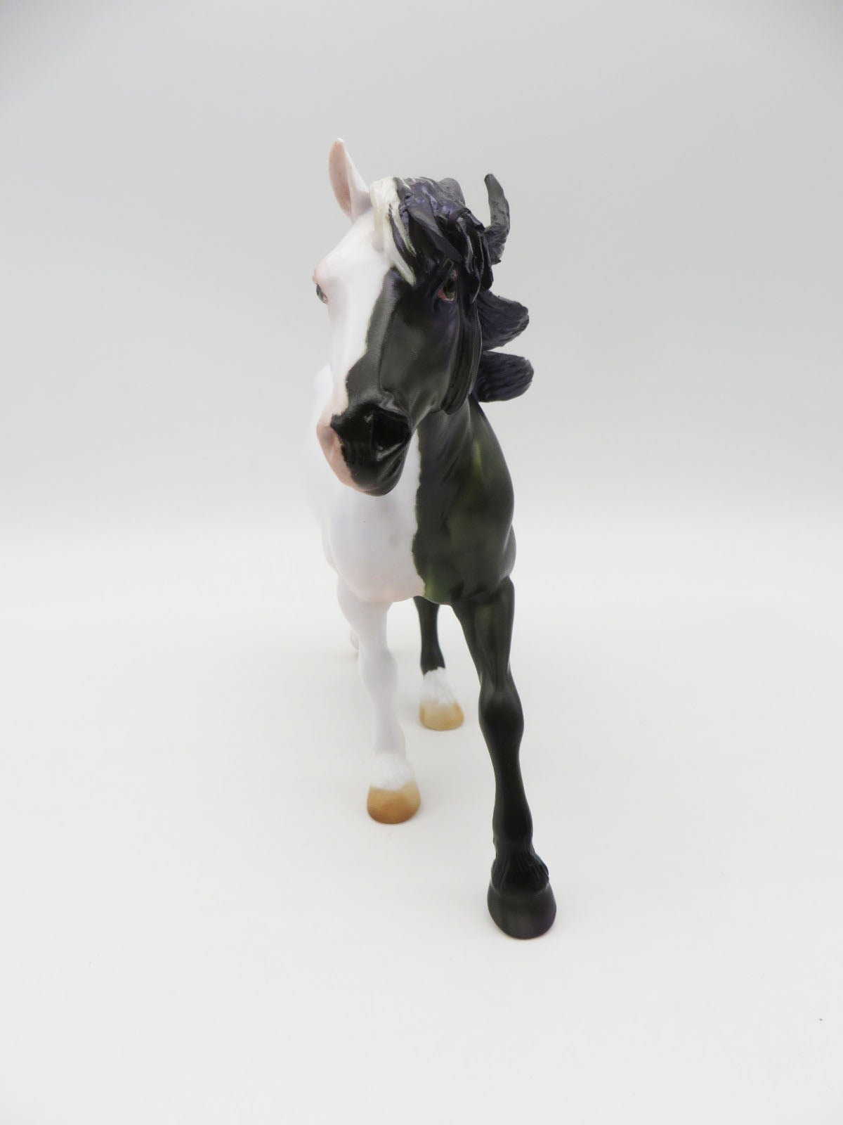 Strange Case - OOAK - BEST OFFER - Halloween Decorator Pebble Draft Pony Painted by Julie Keim - MM22