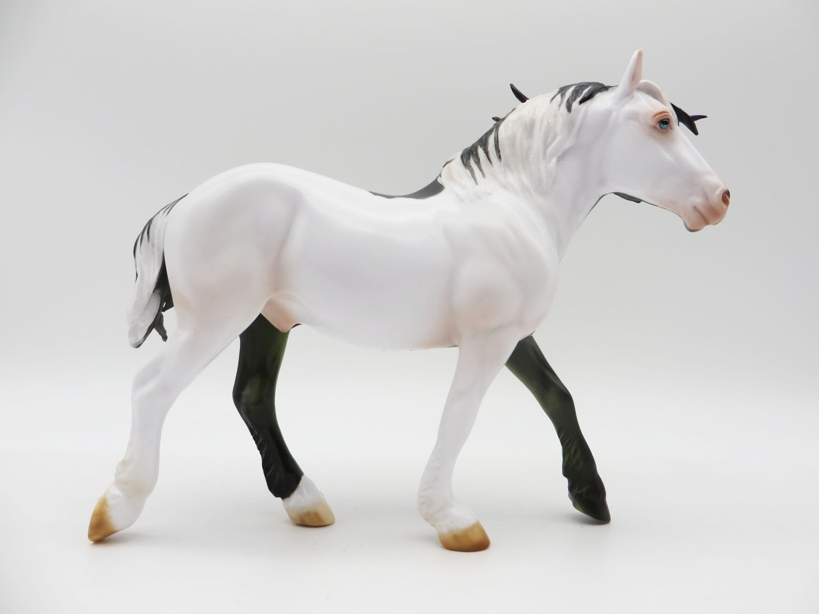 Strange Case - OOAK - BEST OFFER - Halloween Decorator Pebble Draft Pony Painted by Julie Keim - MM22