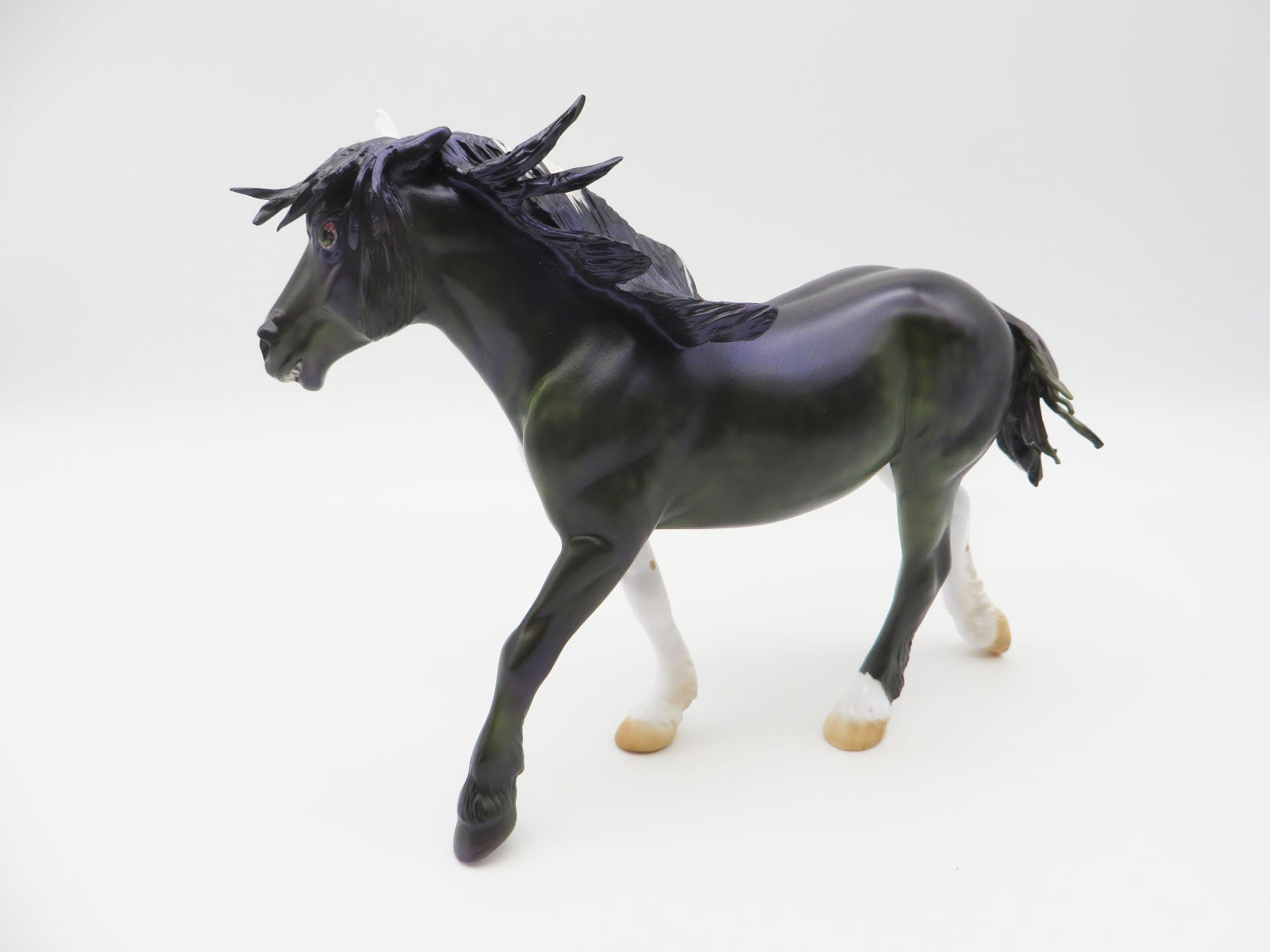 Strange Case - OOAK - BEST OFFER - Halloween Decorator Pebble Draft Pony Painted by Julie Keim - MM22