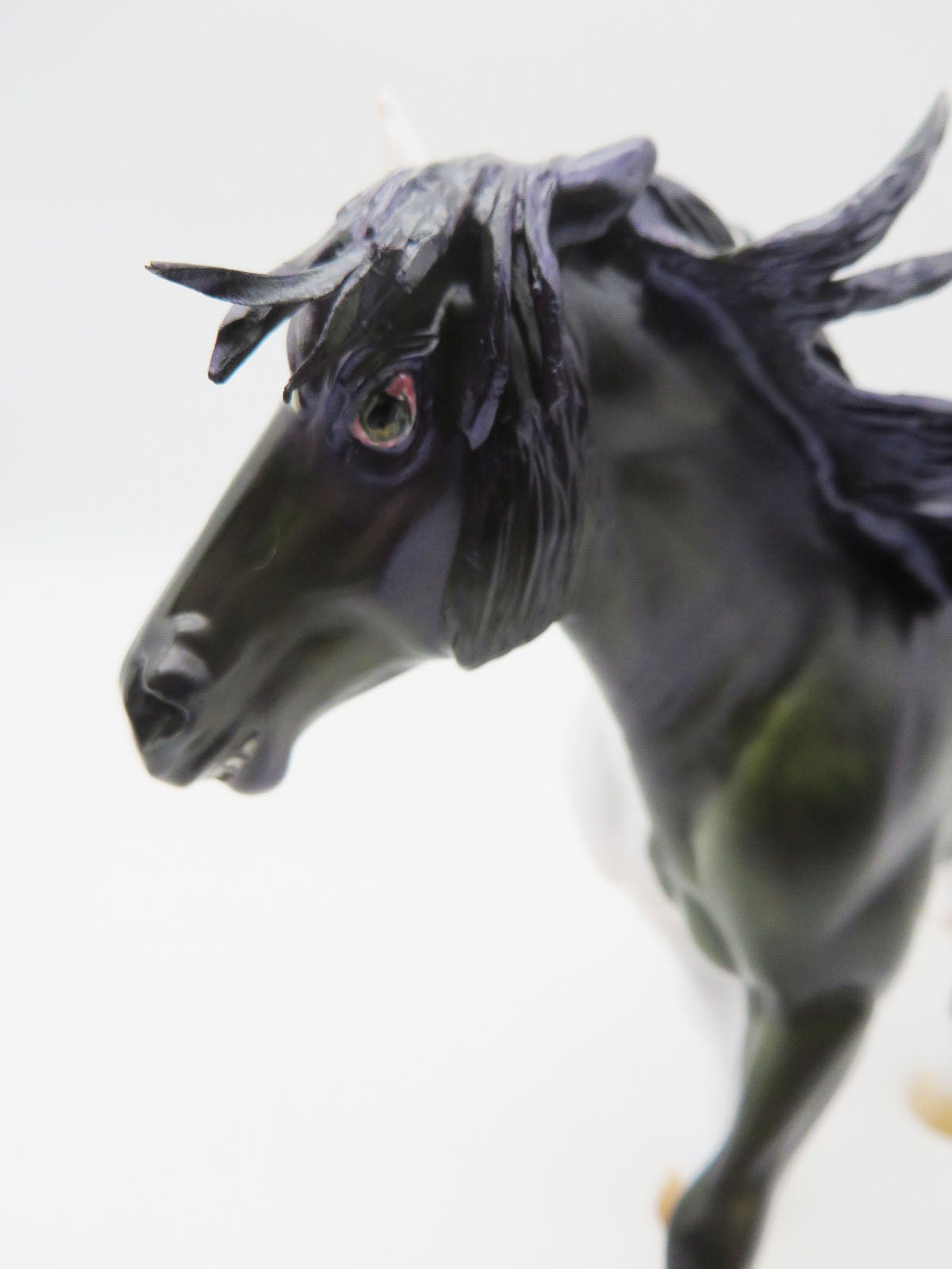 Strange Case - OOAK - BEST OFFER - Halloween Decorator Pebble Draft Pony Painted by Julie Keim - MM22