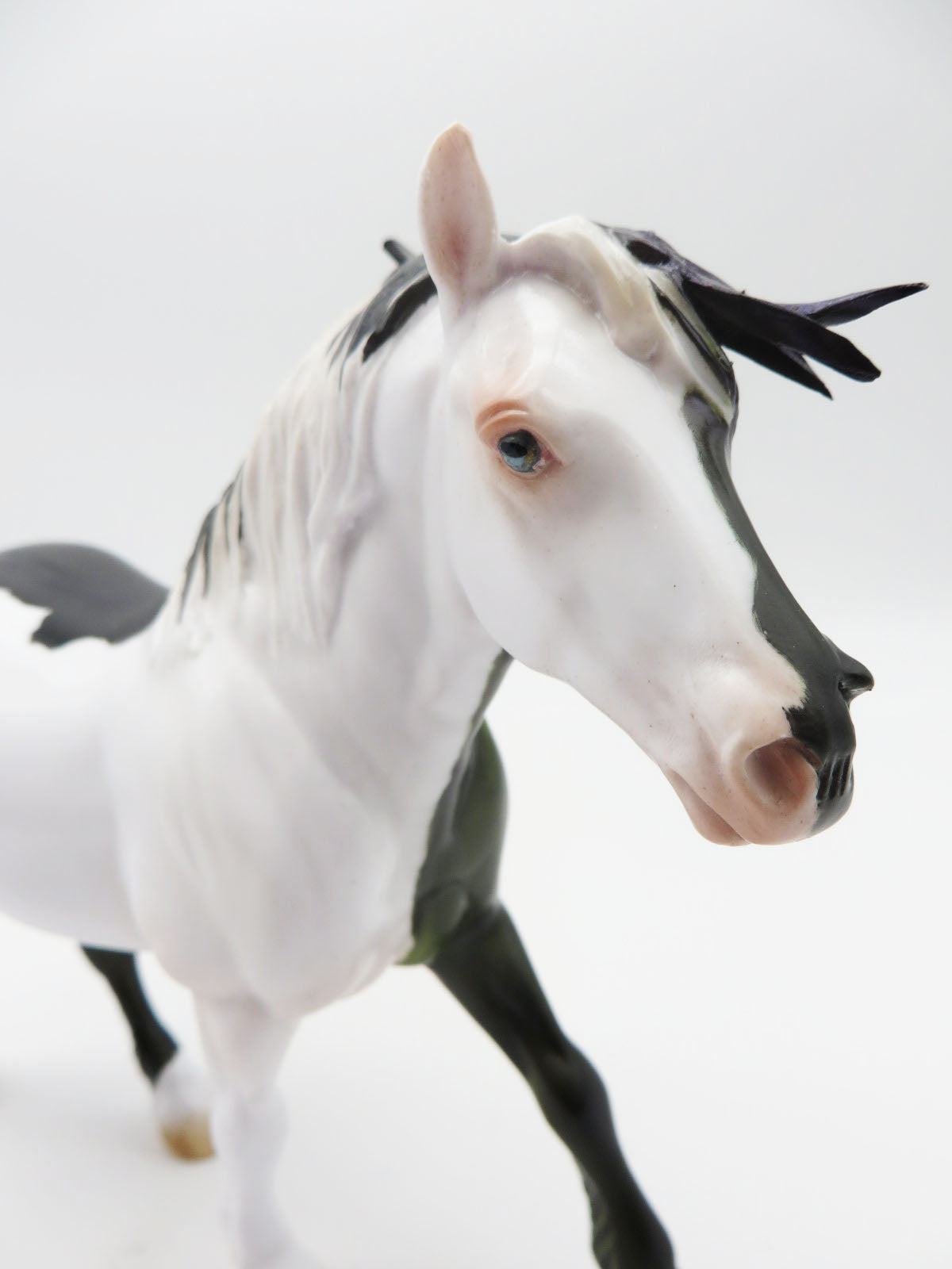 Strange Case - OOAK - BEST OFFER - Halloween Decorator Pebble Draft Pony Painted by Julie Keim - MM22