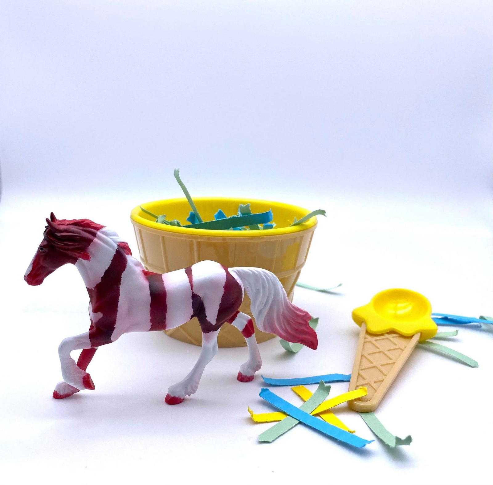 Strawberry Parfait-OOAK Fresian Chip Painted By Ellen Robbins  NICM-7/23/21