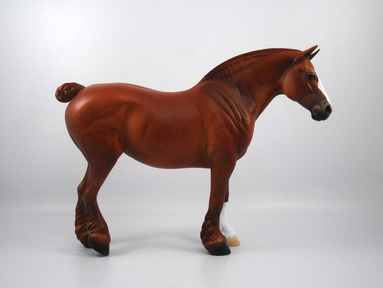 SHE AIN'T SAINTLY-OOAK CHESTNUT HEAVY DRAFT MARE SB21