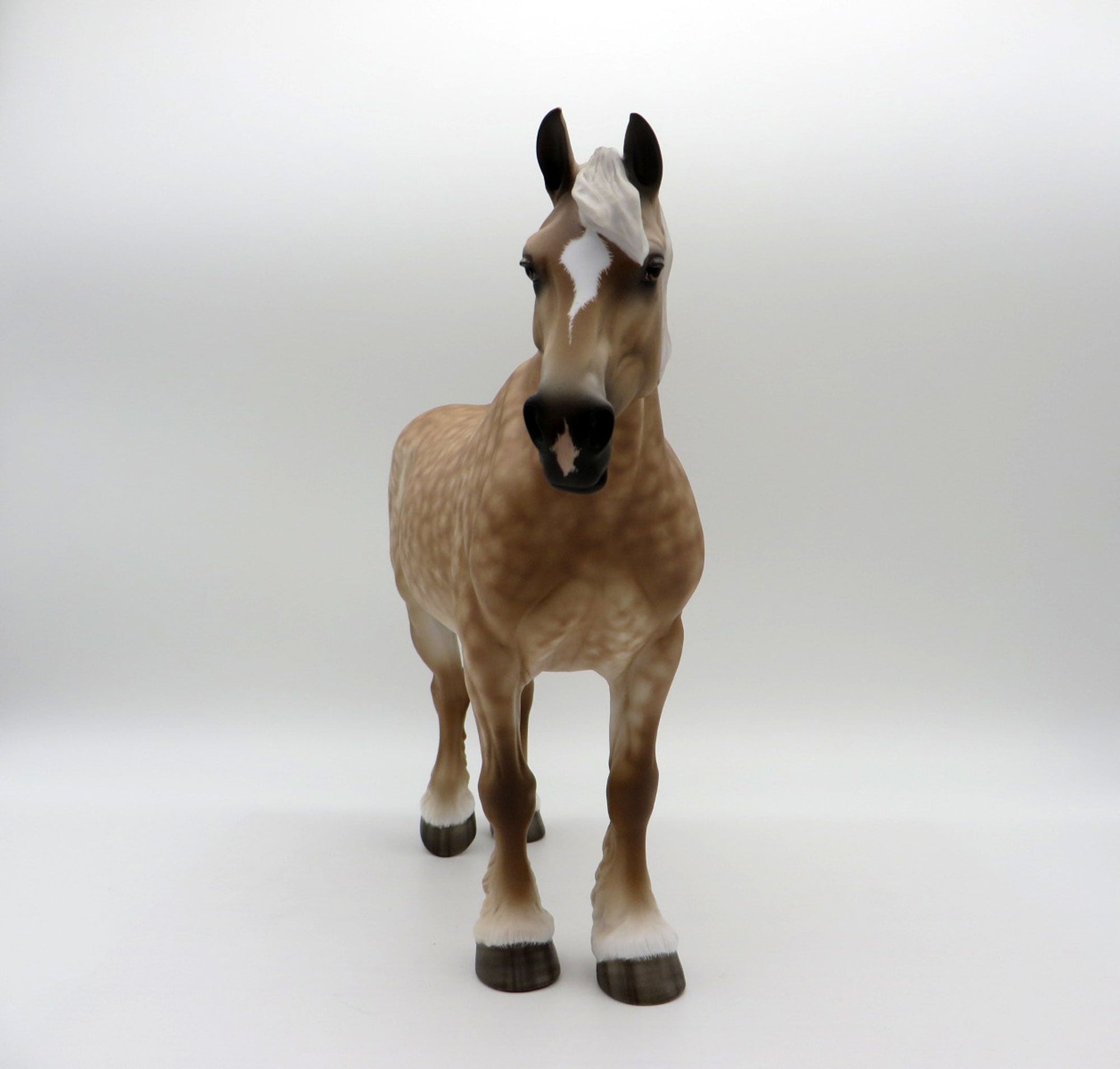 Salty Carmel-OOAK Salted Chestnut Heavy Draft Painted By Sheryl Leisure 6/14/21