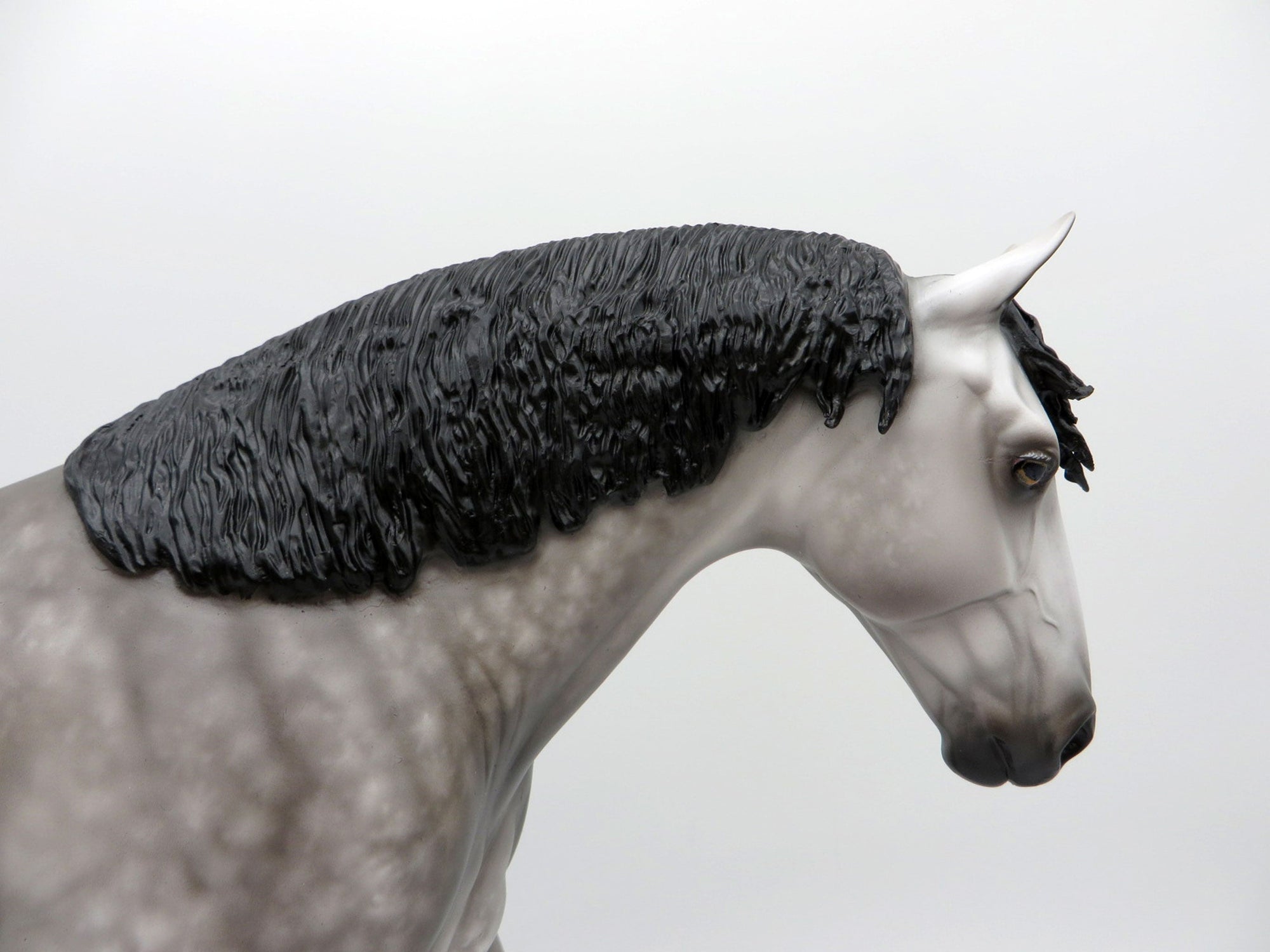 Sand Castles-OOAK Dapple Grey Irish Draft Painted by Sheryl Leisure 8/9/21