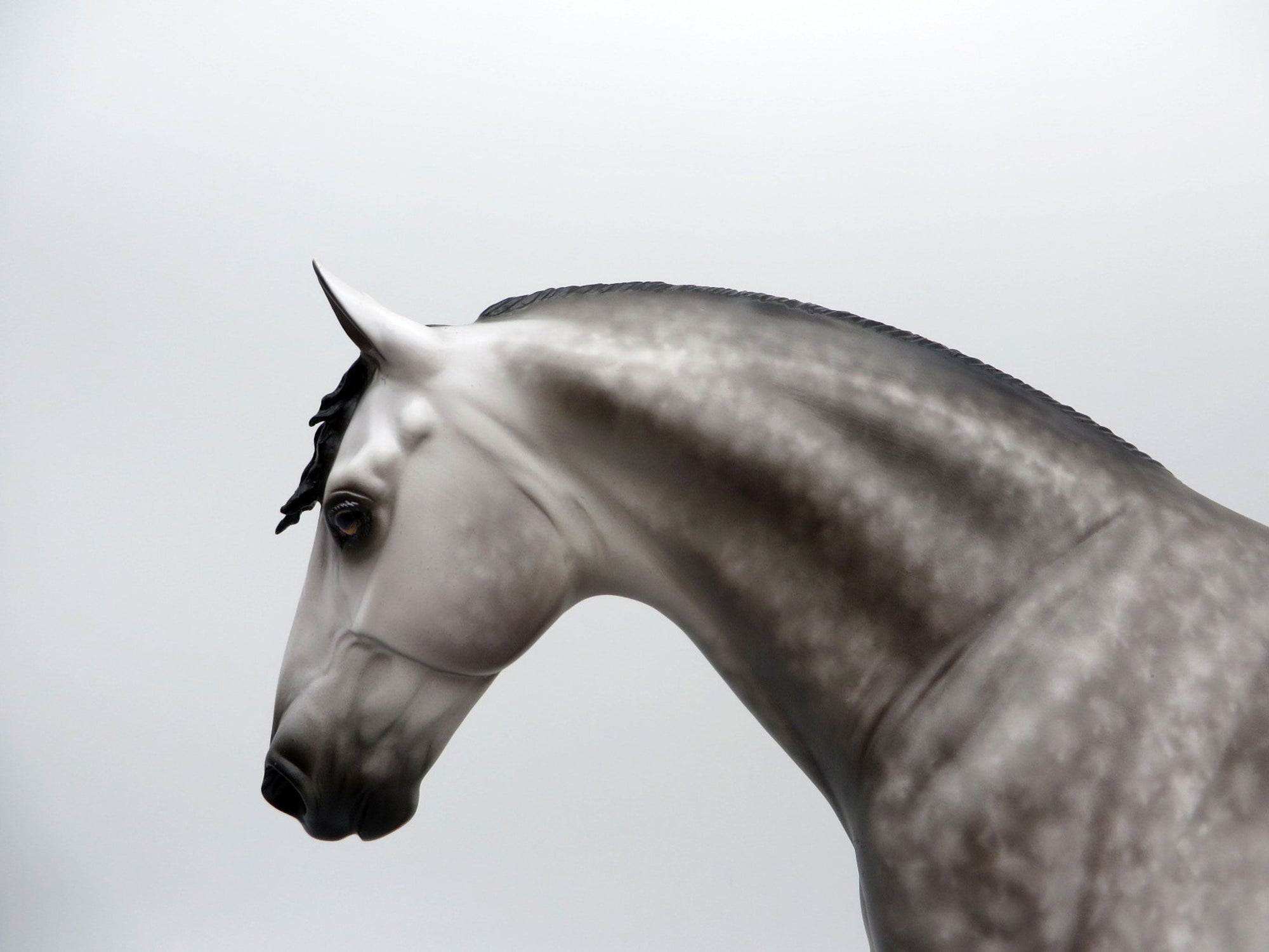 Sand Castles-OOAK Dapple Grey Irish Draft Painted by Sheryl Leisure 8/9/21