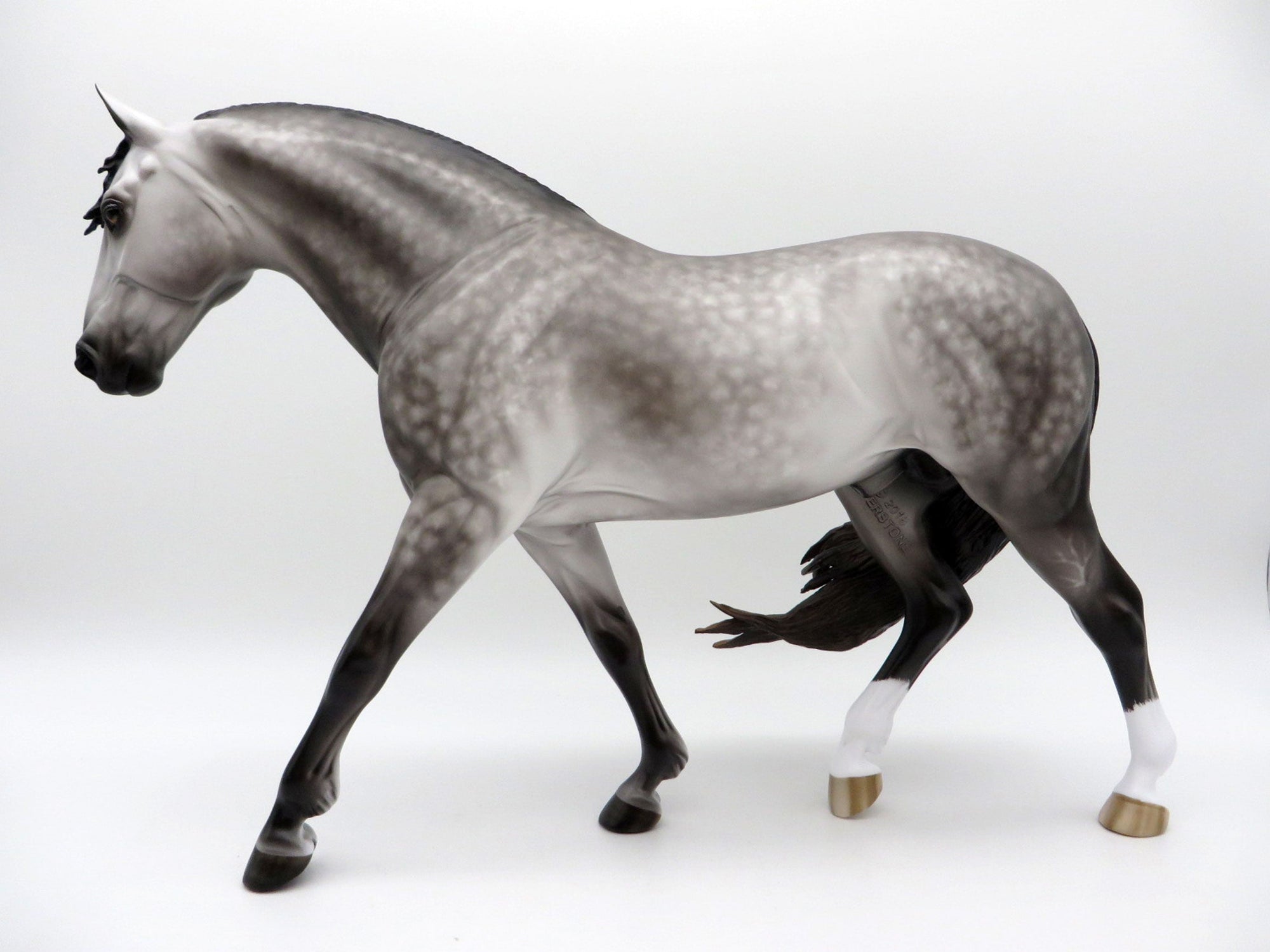 Sand Castles-OOAK Dapple Grey Irish Draft Painted by Sheryl Leisure 8/9/21