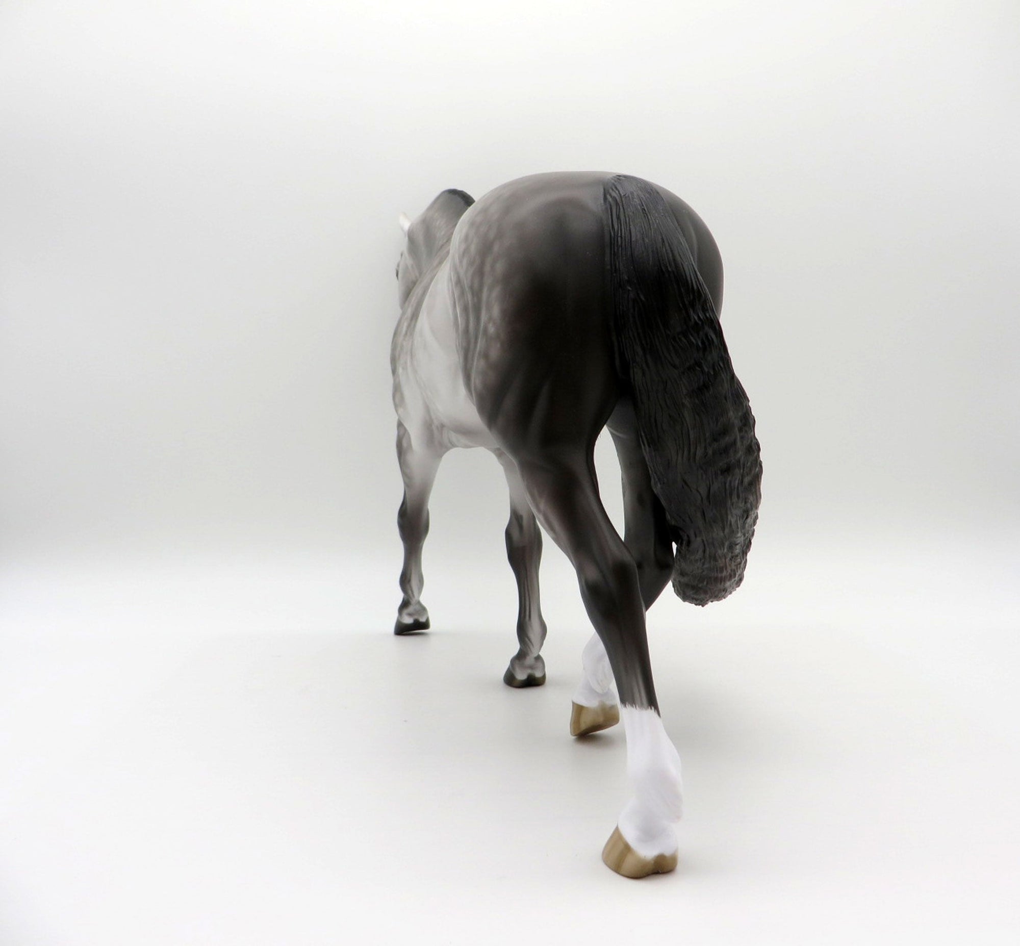 Sand Castles-OOAK Dapple Grey Irish Draft Painted by Sheryl Leisure 8/9/21