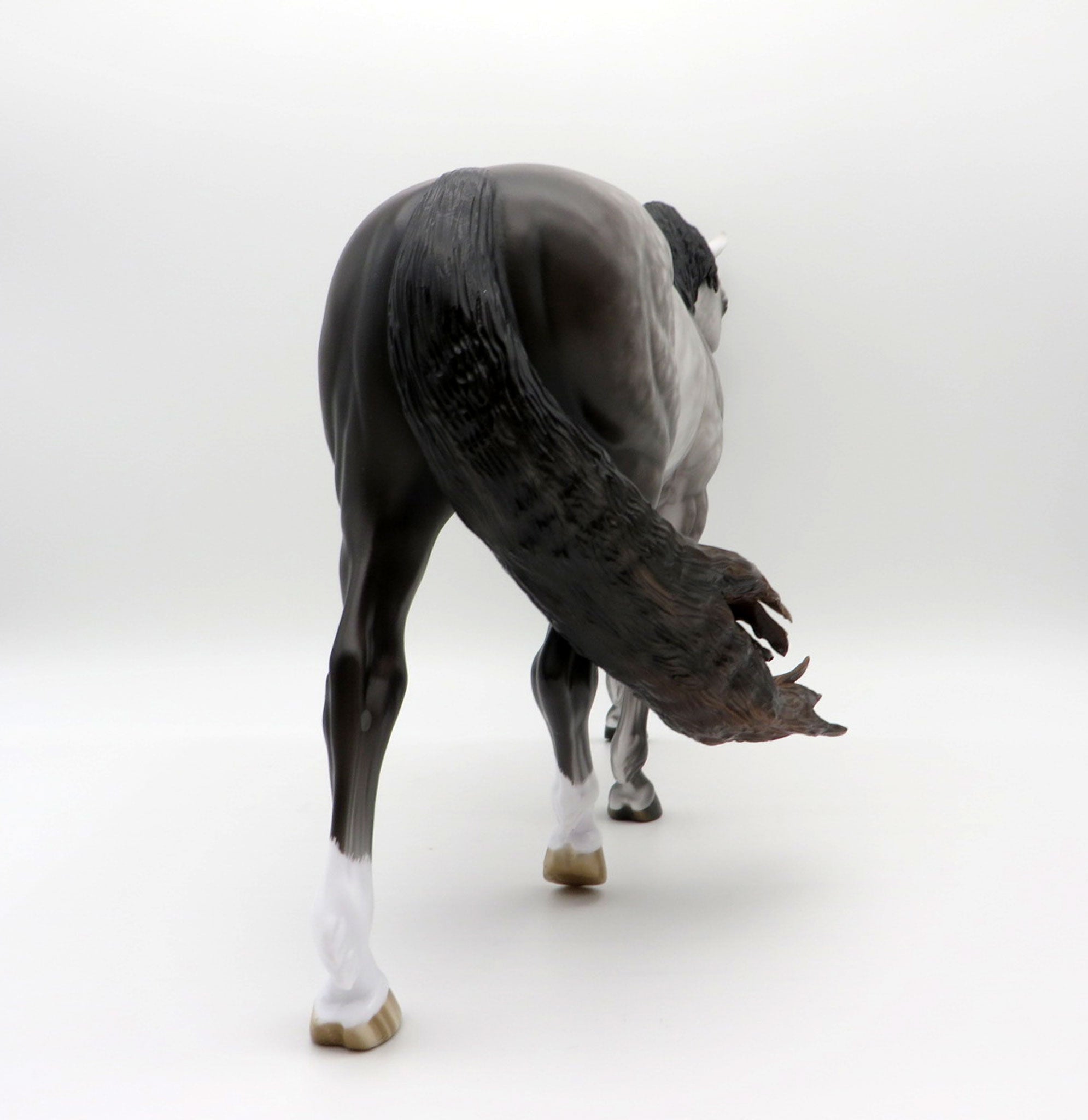 Sand Castles-OOAK Dapple Grey Irish Draft Painted by Sheryl Leisure 8/9/21