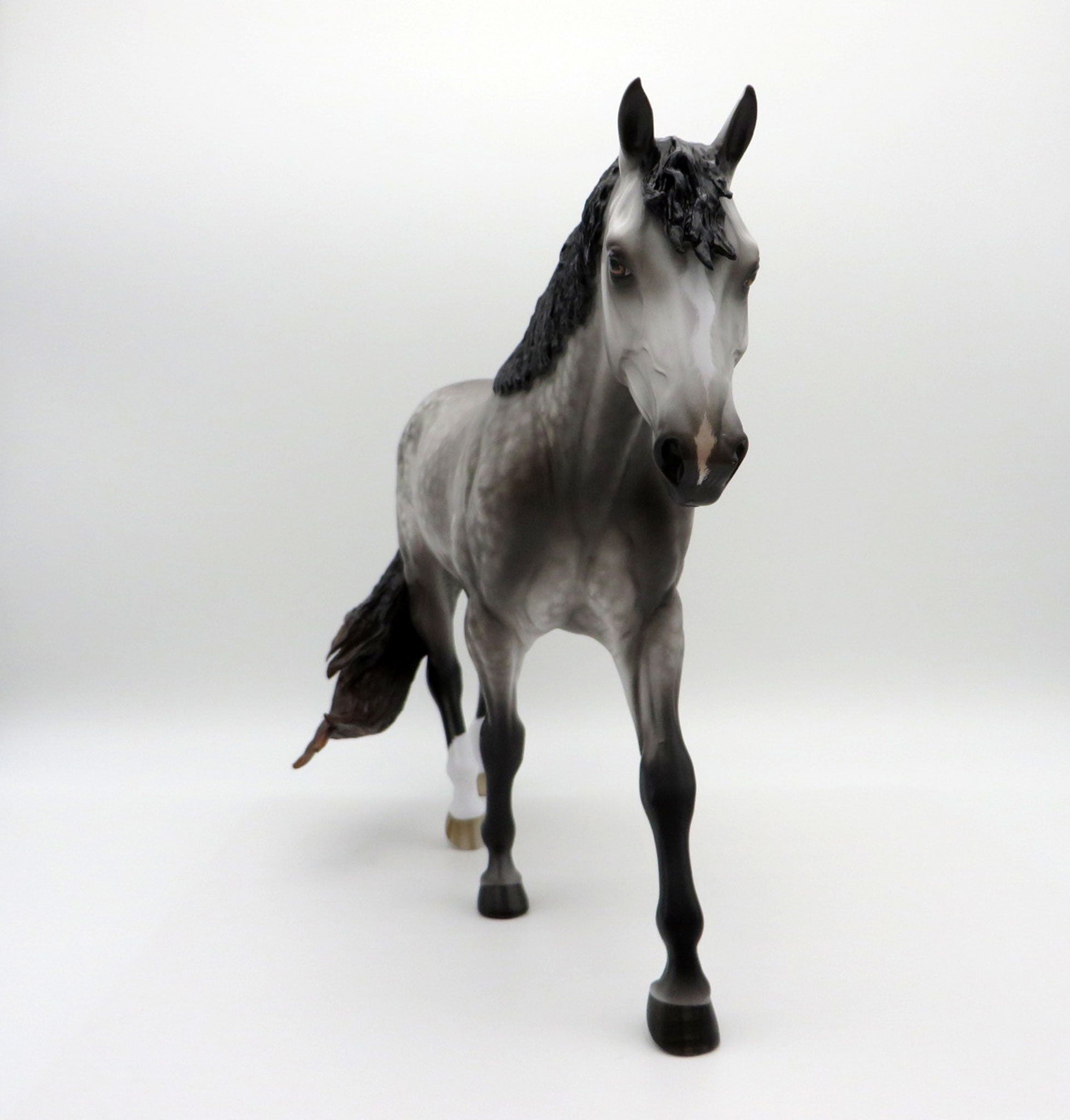 Sand Castles-OOAK Dapple Grey Irish Draft Painted by Sheryl Leisure 8/9/21