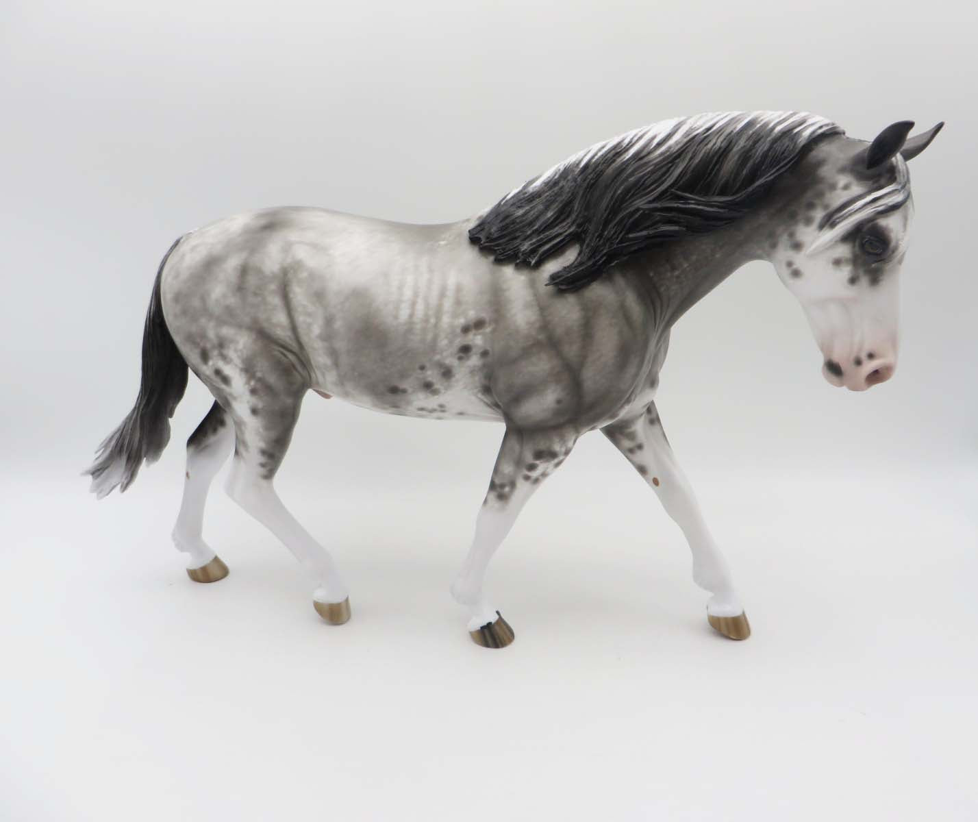 Santa Cruz - OOAK - Black Rabicano Irish Draught By Sheryl Leisure - Best Offer 4/17/23