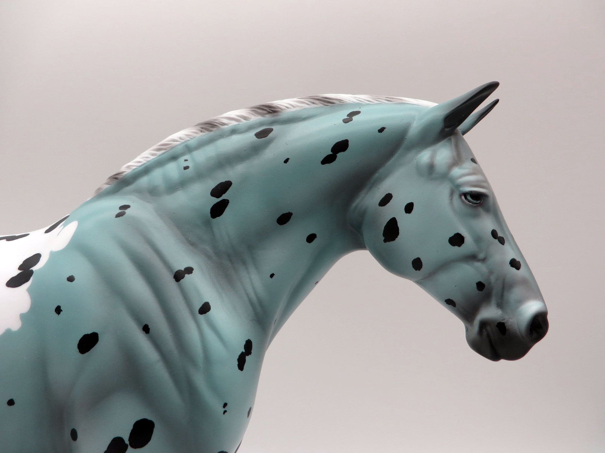 Sapphire-OOAK Loud Deco Appaloosa Heavy Draft Mare Painted By Ellen Robbins  5/28/21