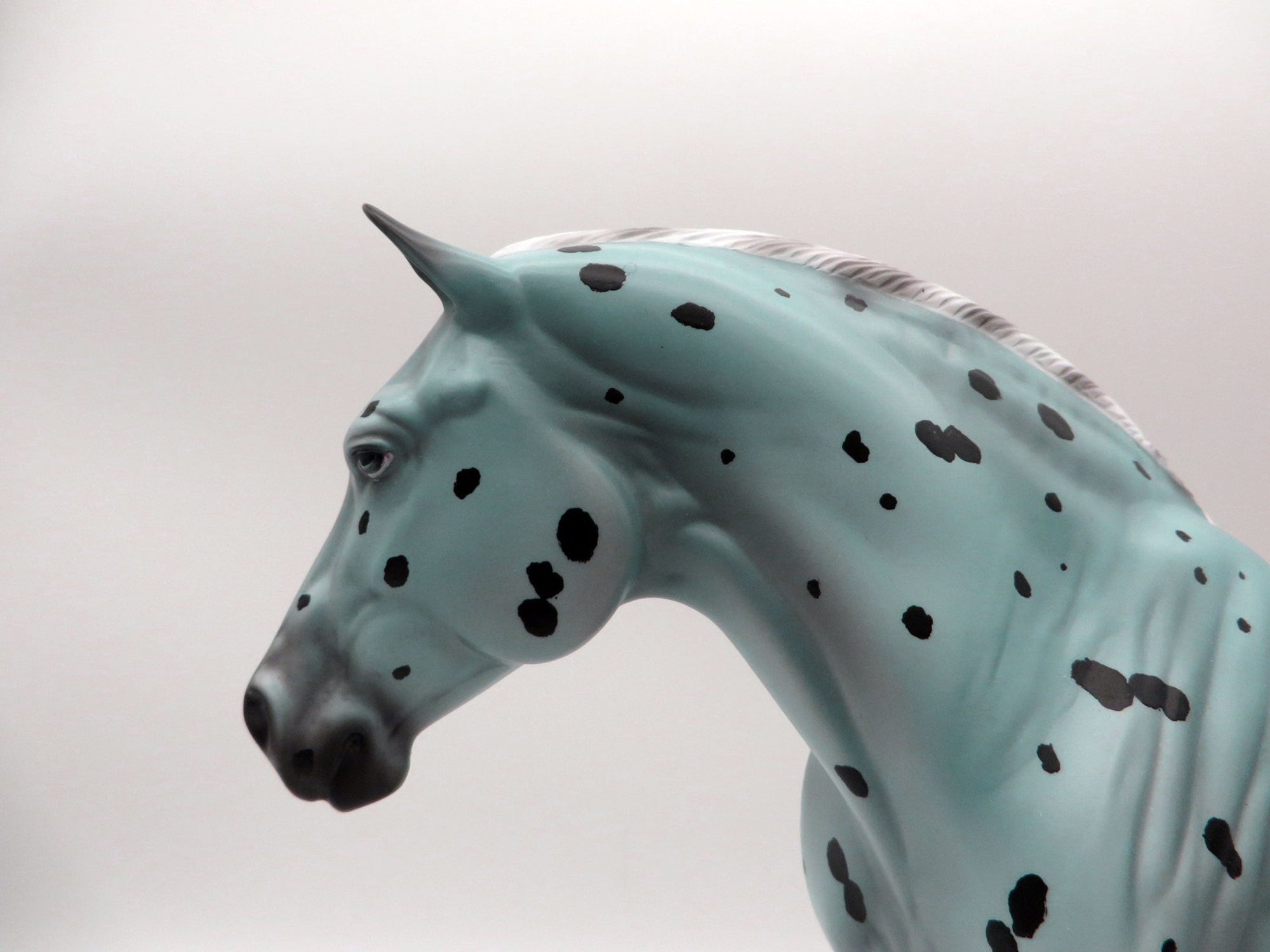 Sapphire-OOAK Loud Deco Appaloosa Heavy Draft Mare Painted By Ellen Robbins  5/28/21