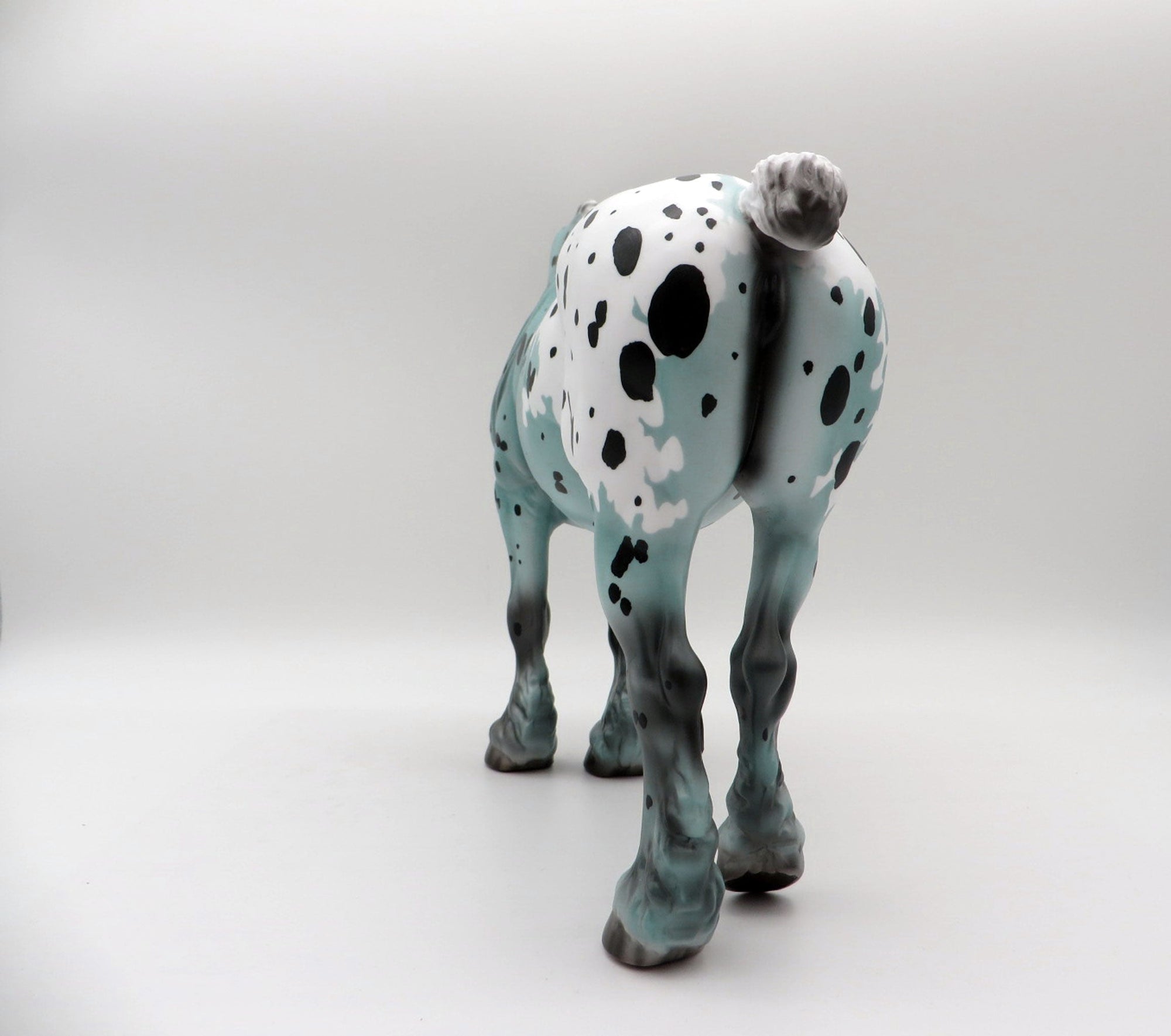 Sapphire-OOAK Loud Deco Appaloosa Heavy Draft Mare Painted By Ellen Robbins  5/28/21