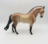 Satriani - OOAK Dapple Buckskin Andalusian By Caroline Boydston 3/17/23