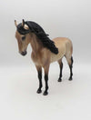 Satriani - OOAK Dapple Buckskin Andalusian By Caroline Boydston 3/17/23