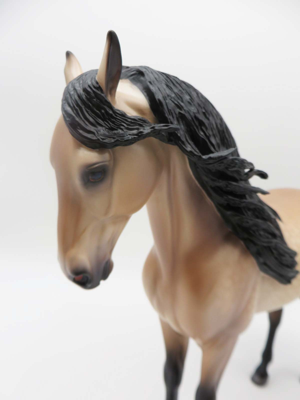 Satriani - OOAK Dapple Buckskin Andalusian By Caroline Boydston 3/17/23