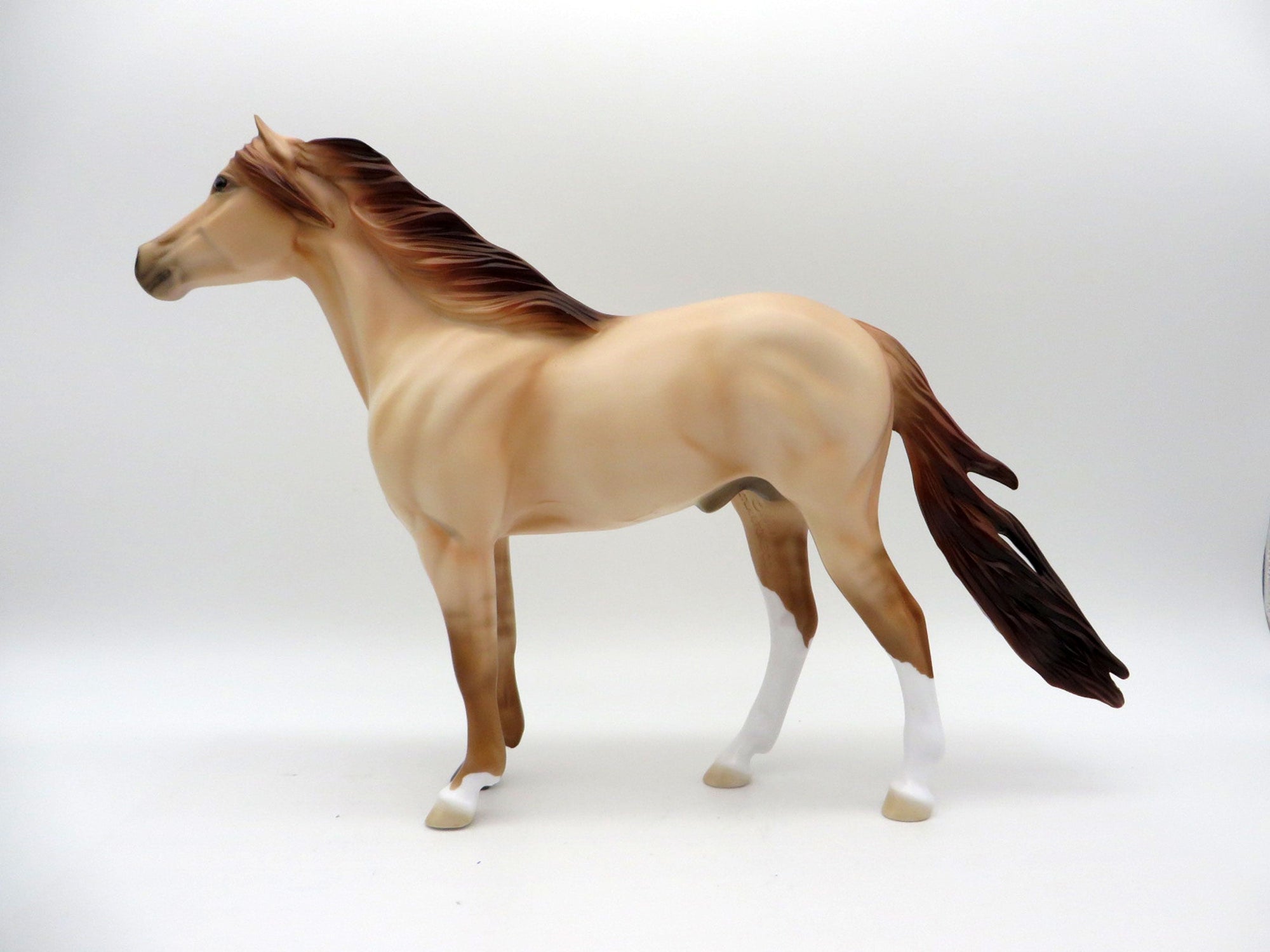 Saturn-OOAK Red Dun Mustang Painted By Ellen Robbins EQ 21