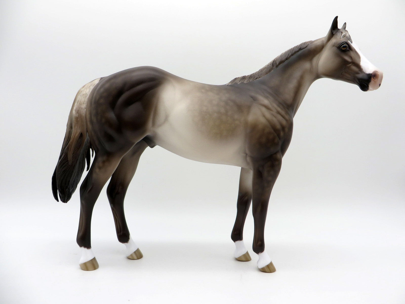 Sea and Sand OOAK Dapple Buckskin ISH  Painted By Sheryl Leisure EQ 21