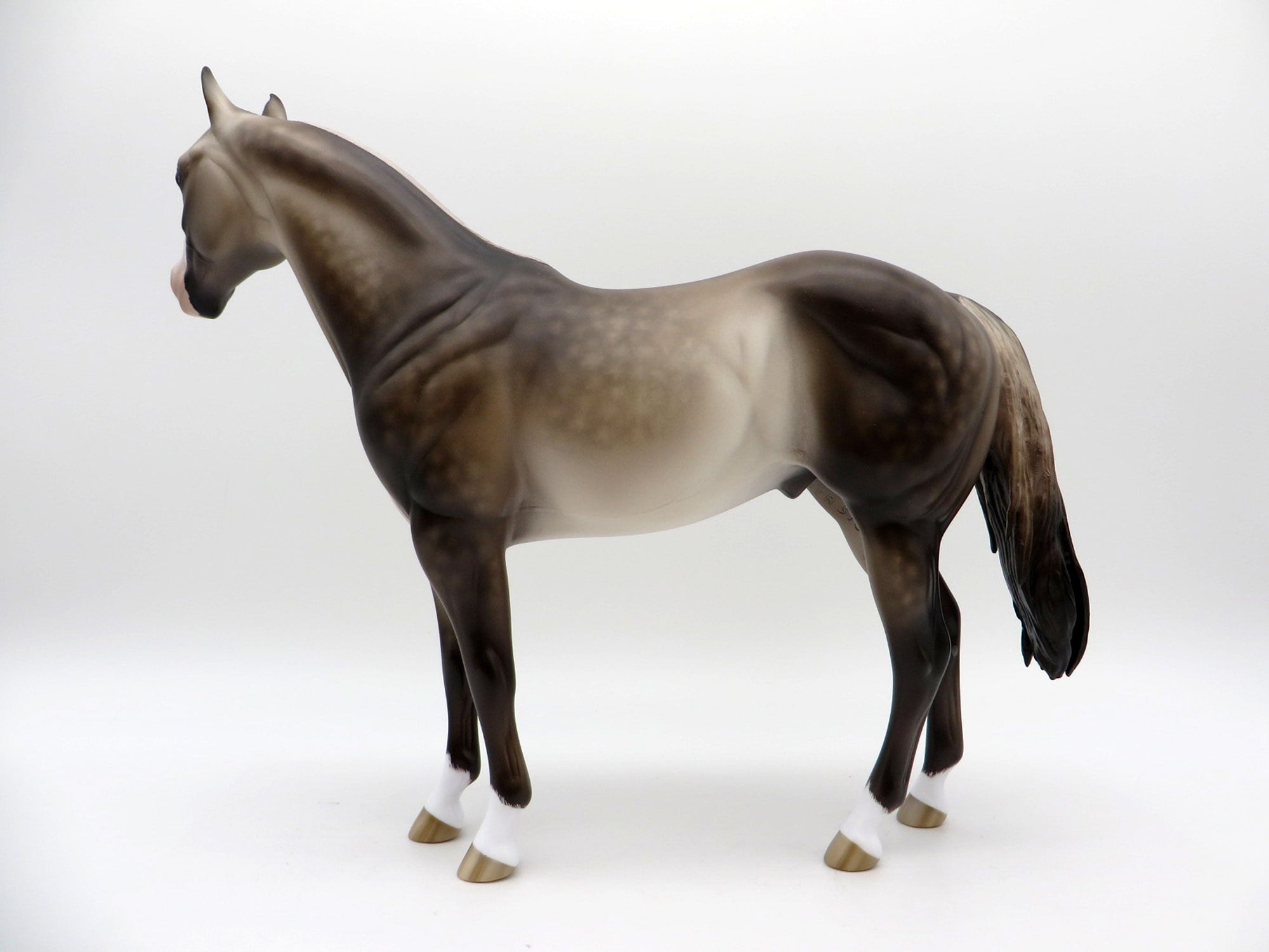 Sea and Sand OOAK Dapple Buckskin ISH  Painted By Sheryl Leisure EQ 21