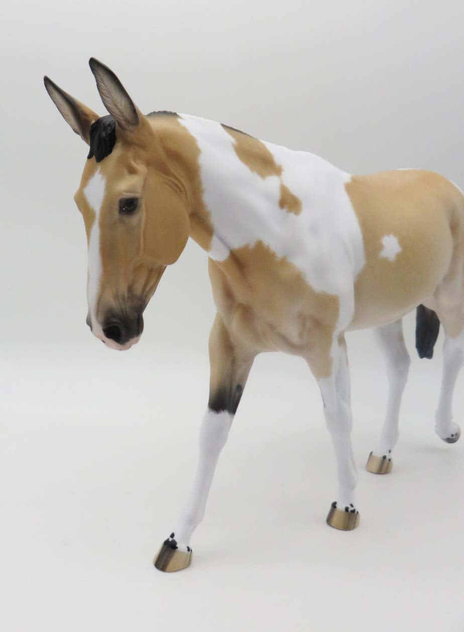 Sealed With A Kiss- OOAK - Dappled Buckskin Mule By Ellen Robbins - Best Offers 2/20/23