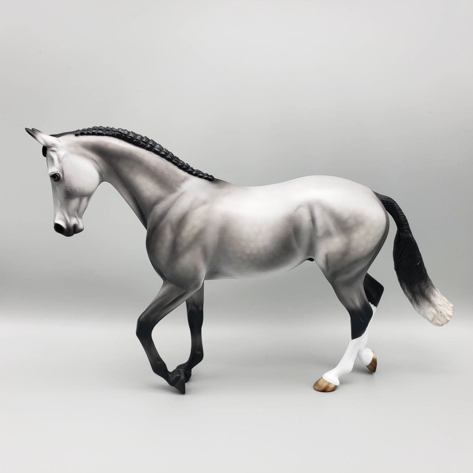 Seigmeyer - OOAK - Dappled Grey Thoroughbred By Angela Marleau EQ23