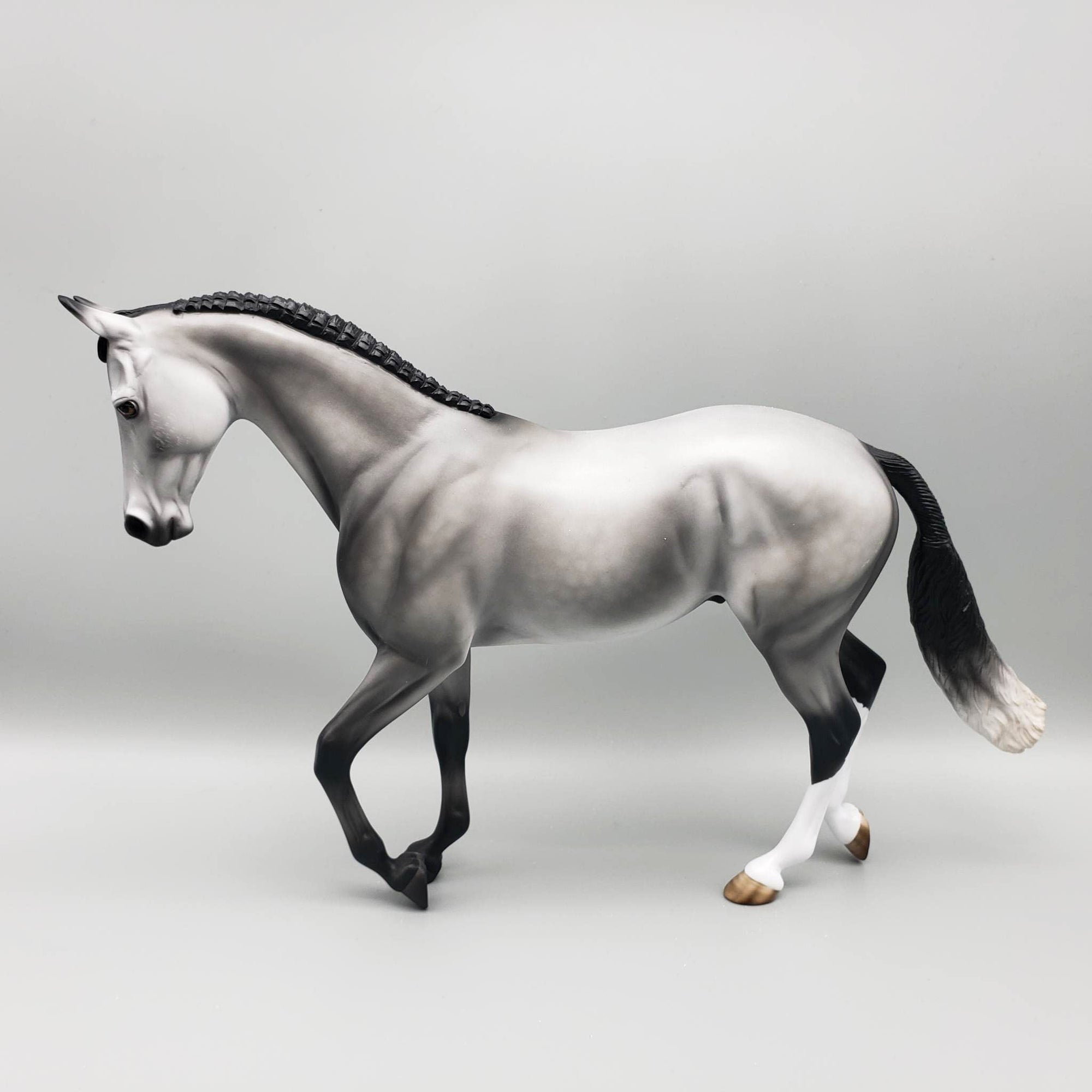 Seigmeyer - OOAK - Dappled Grey Thoroughbred By Angela Marleau EQ23