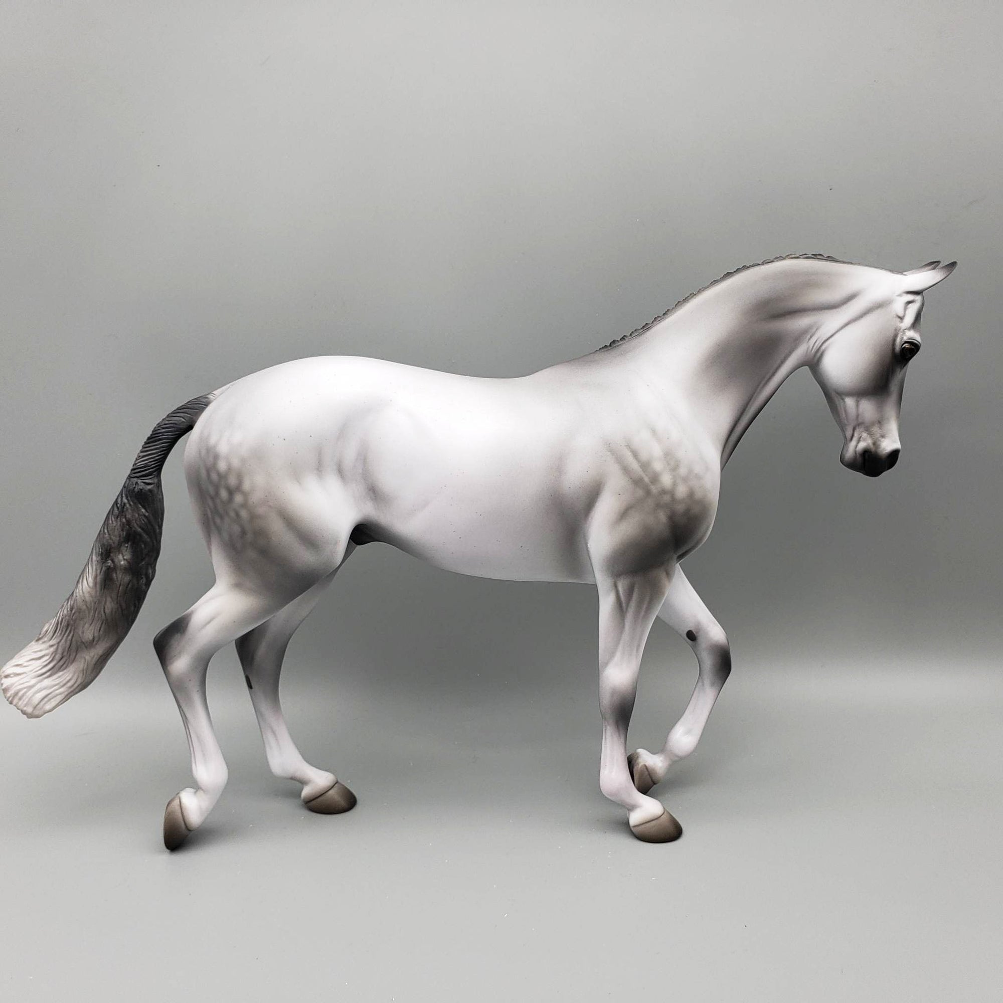 Seigmeyer - OOAK - Dappled Grey Thoroughbred By Angela Marleau EQ23