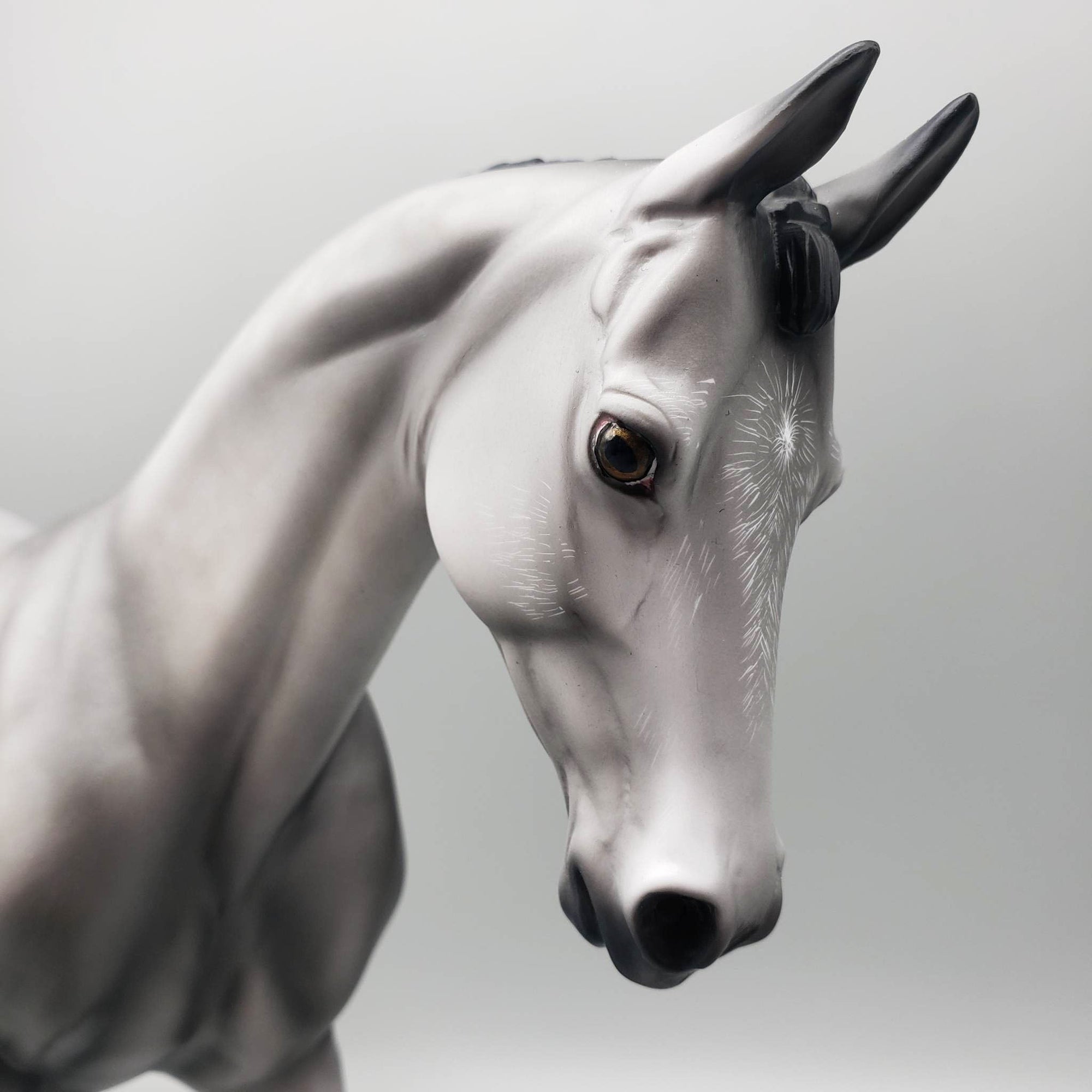 Seigmeyer - OOAK - Dappled Grey Thoroughbred By Angela Marleau EQ23