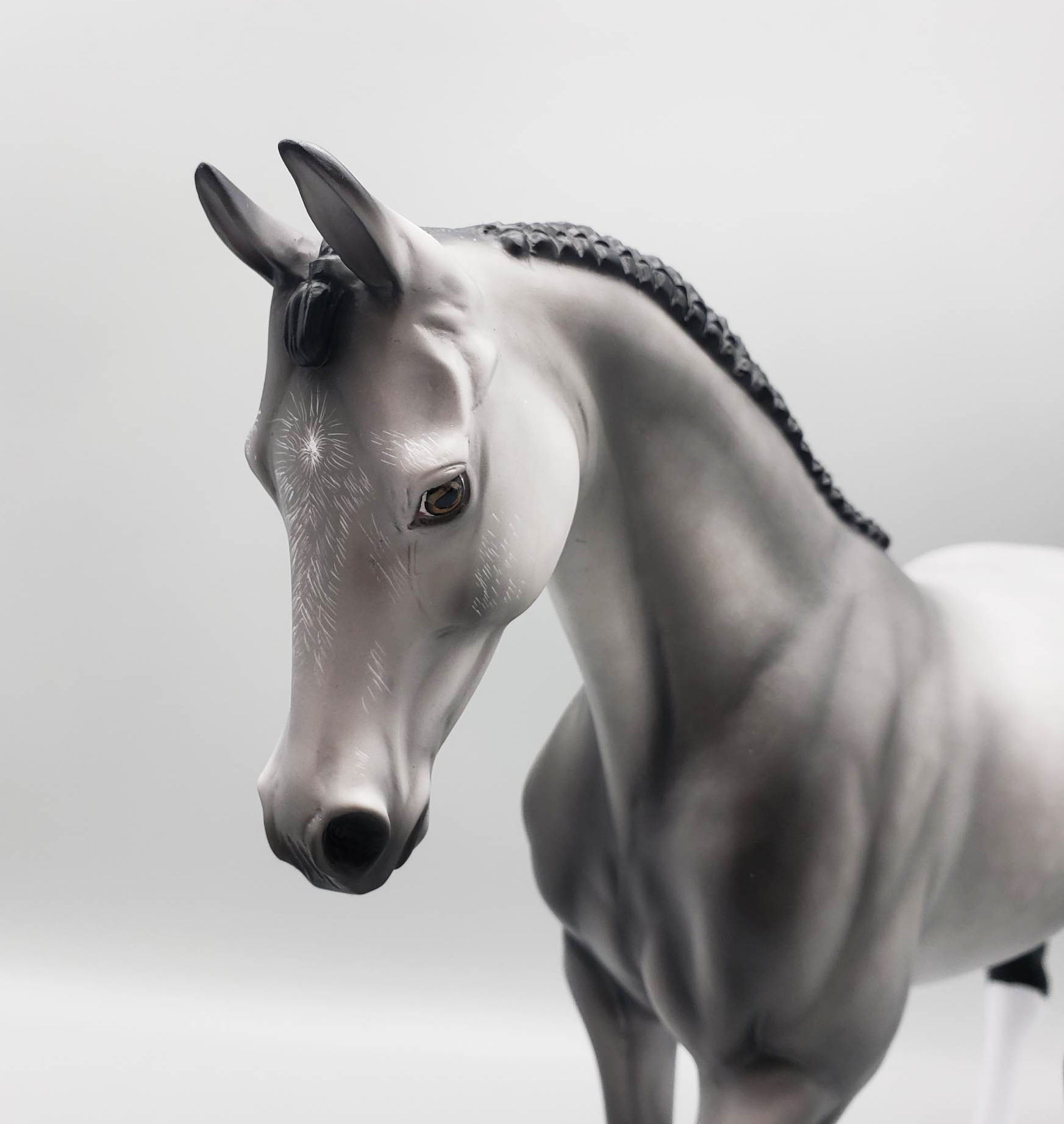 Seigmeyer - OOAK - Dappled Grey Thoroughbred By Angela Marleau EQ23