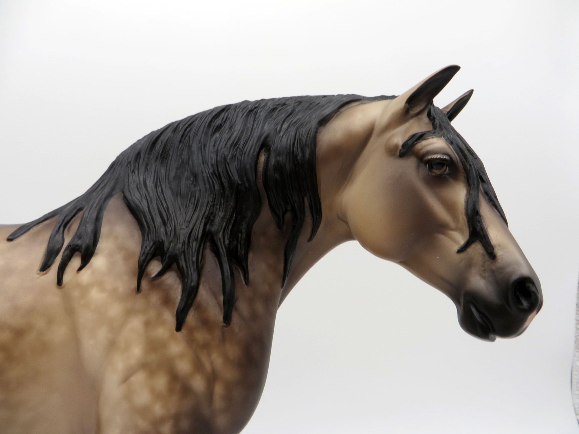September Affair-OOAK Dusty Buckskin Heavy Draft Mare Painted by Sheryl Leisure 8/1/21