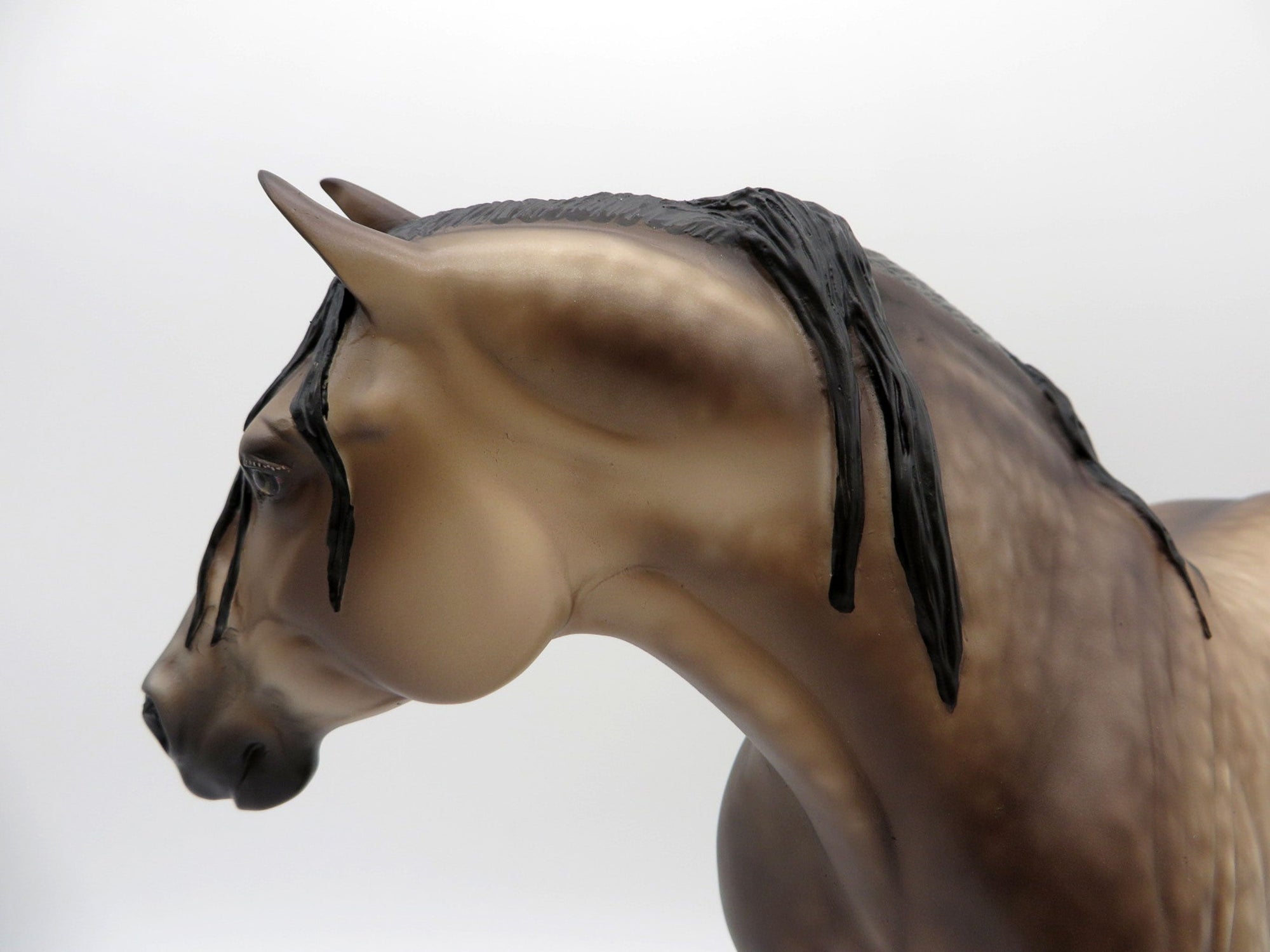 September Affair-OOAK Dusty Buckskin Heavy Draft Mare Painted by Sheryl Leisure 8/1/21