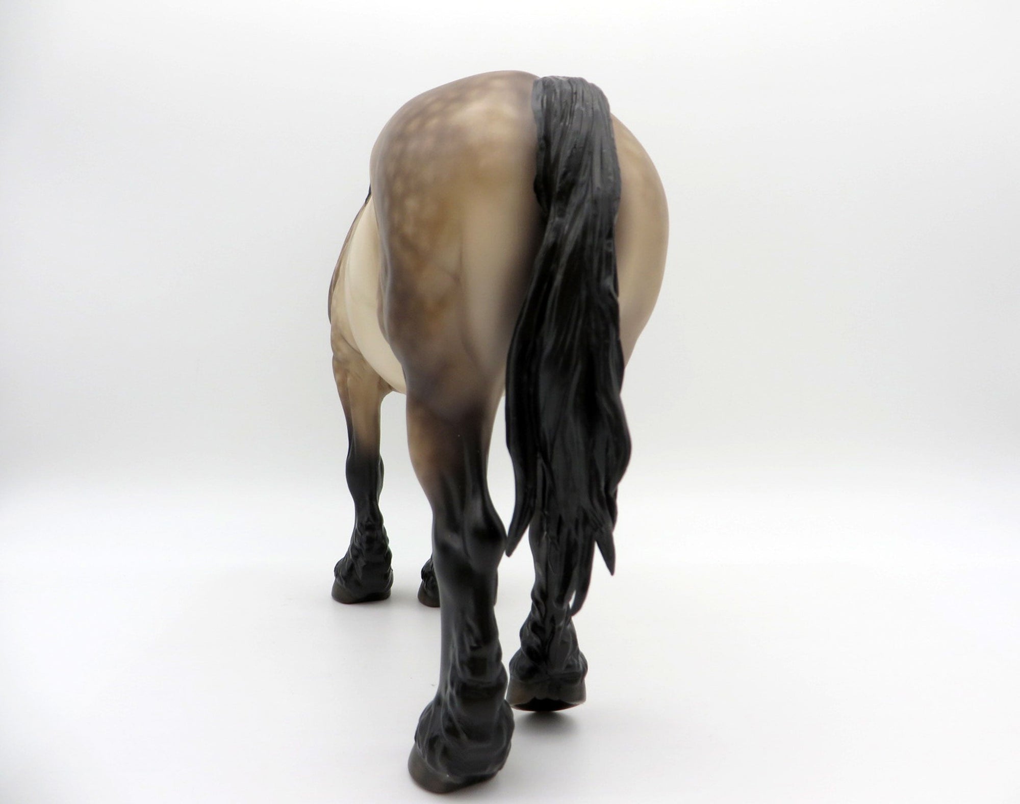 September Affair-OOAK Dusty Buckskin Heavy Draft Mare Painted by Sheryl Leisure 8/1/21