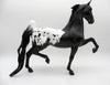 Seuss-OOAK Black Appaloosa Saddlebred Painted By  Ellen Robbins EQ 2021