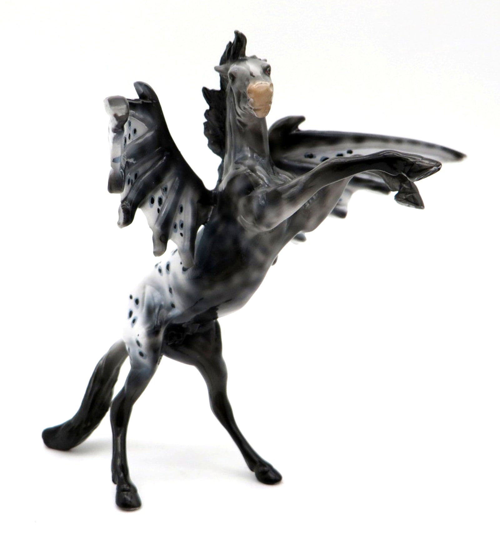 Shadar OOAK Rearing Bat Chip Painted By Dawn MM 21