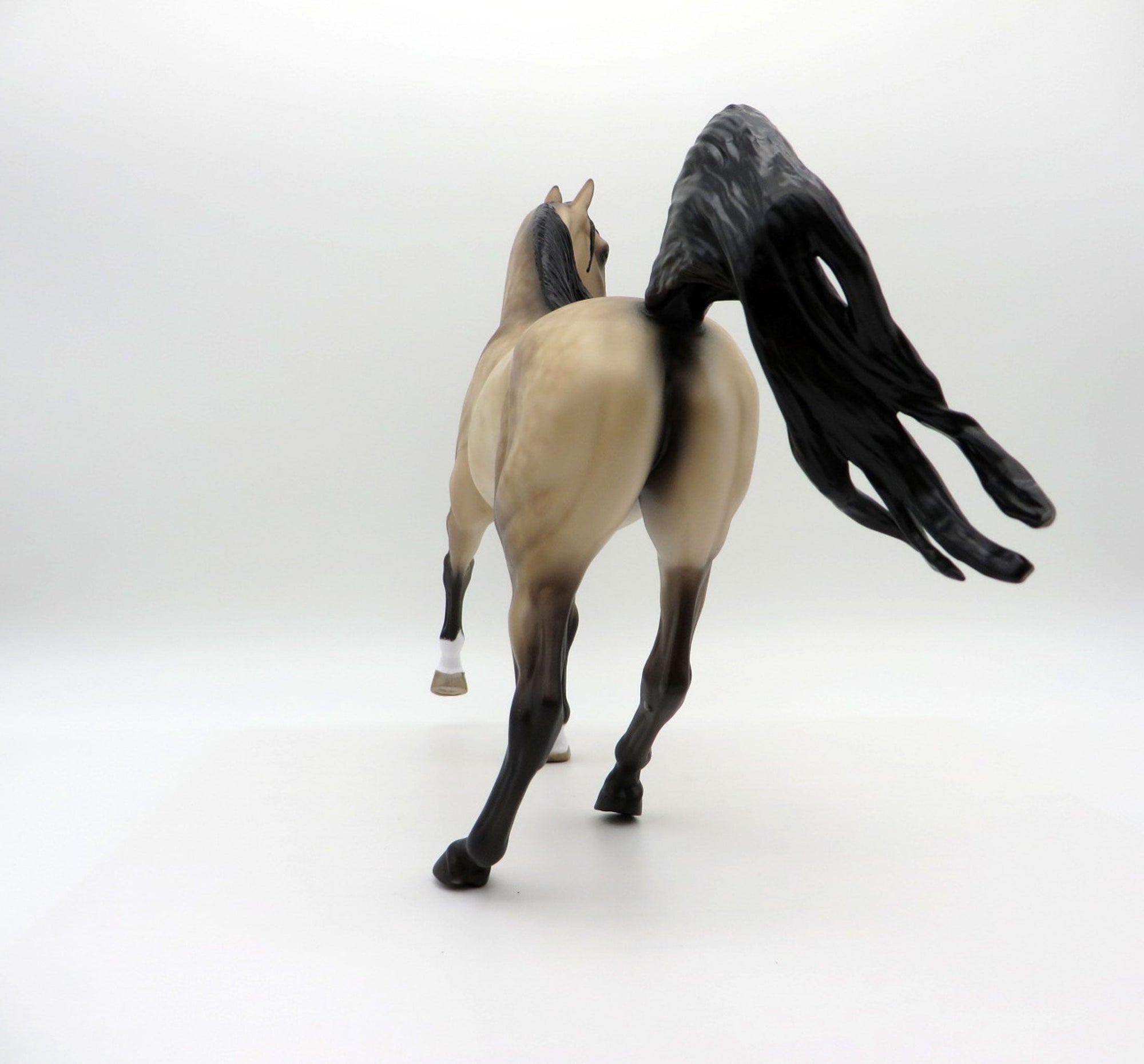 Shake it Up-OOAK Dapple Buckskin Arabian Mare Painted by Sheryl Leisure 7/26/21