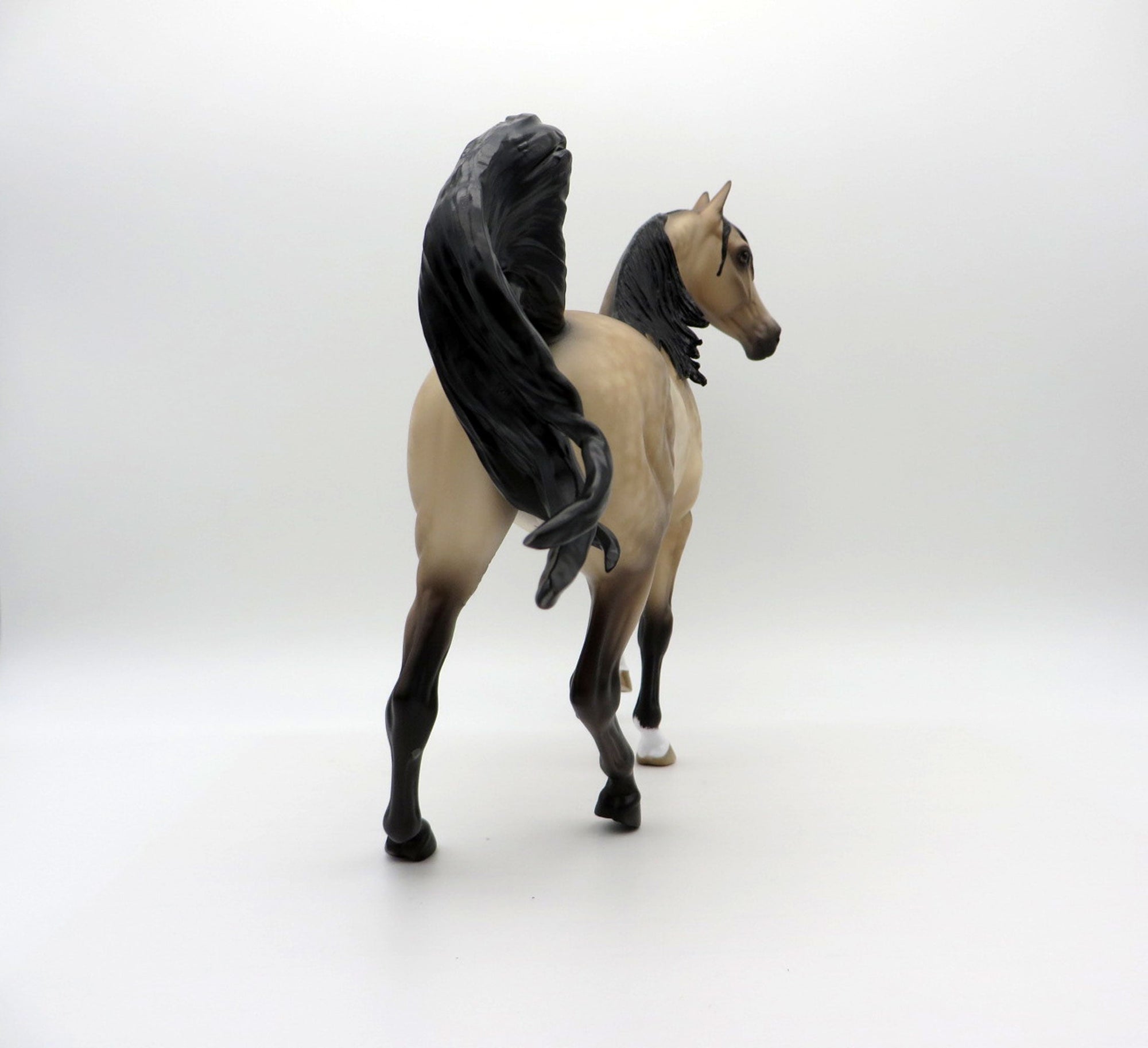 Shake it Up-OOAK Dapple Buckskin Arabian Mare Painted by Sheryl Leisure 7/26/21