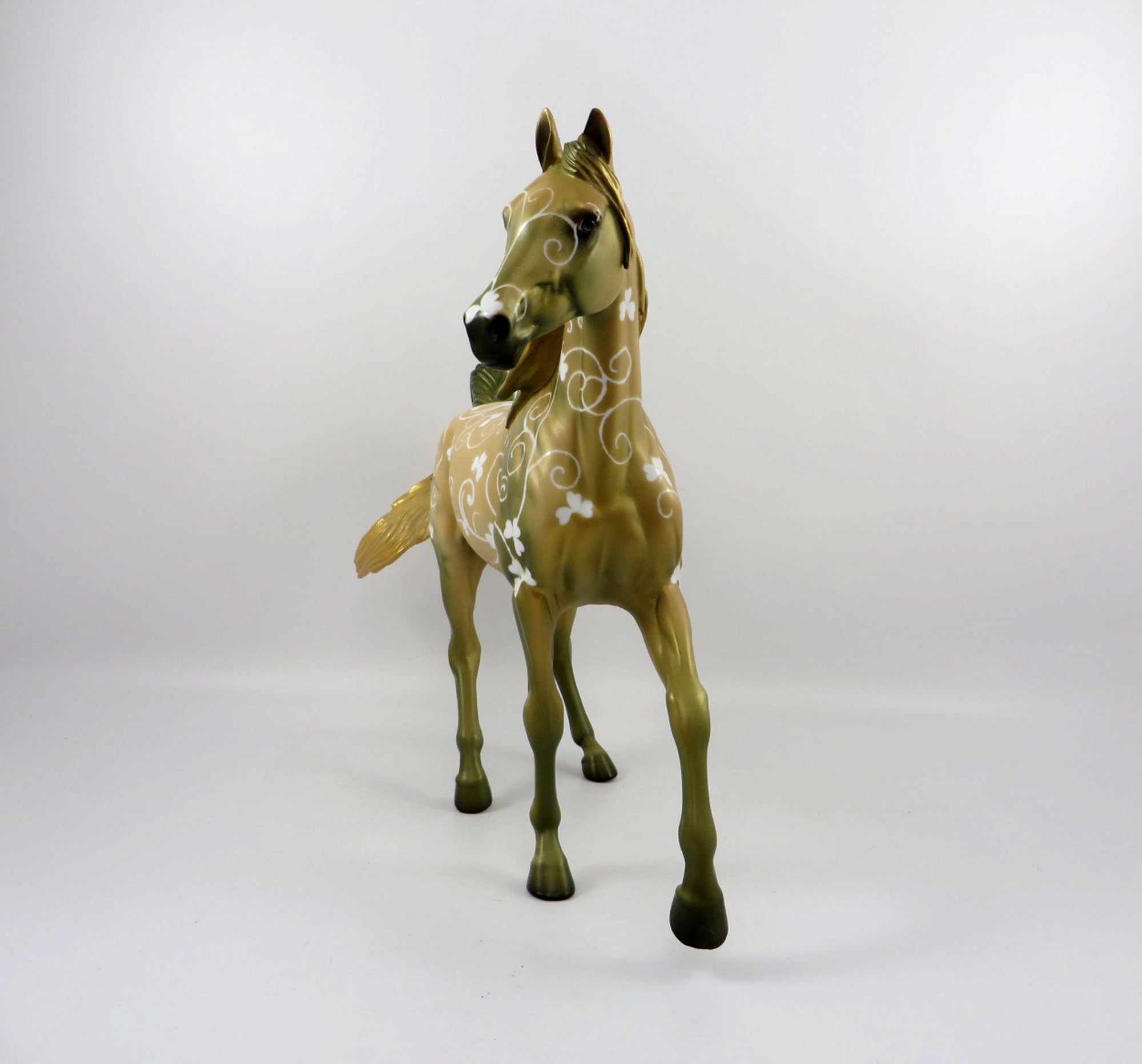 Shamrock Shimmer-OOAK Deco Arabian Mare By Dawn Quick 3/12/21