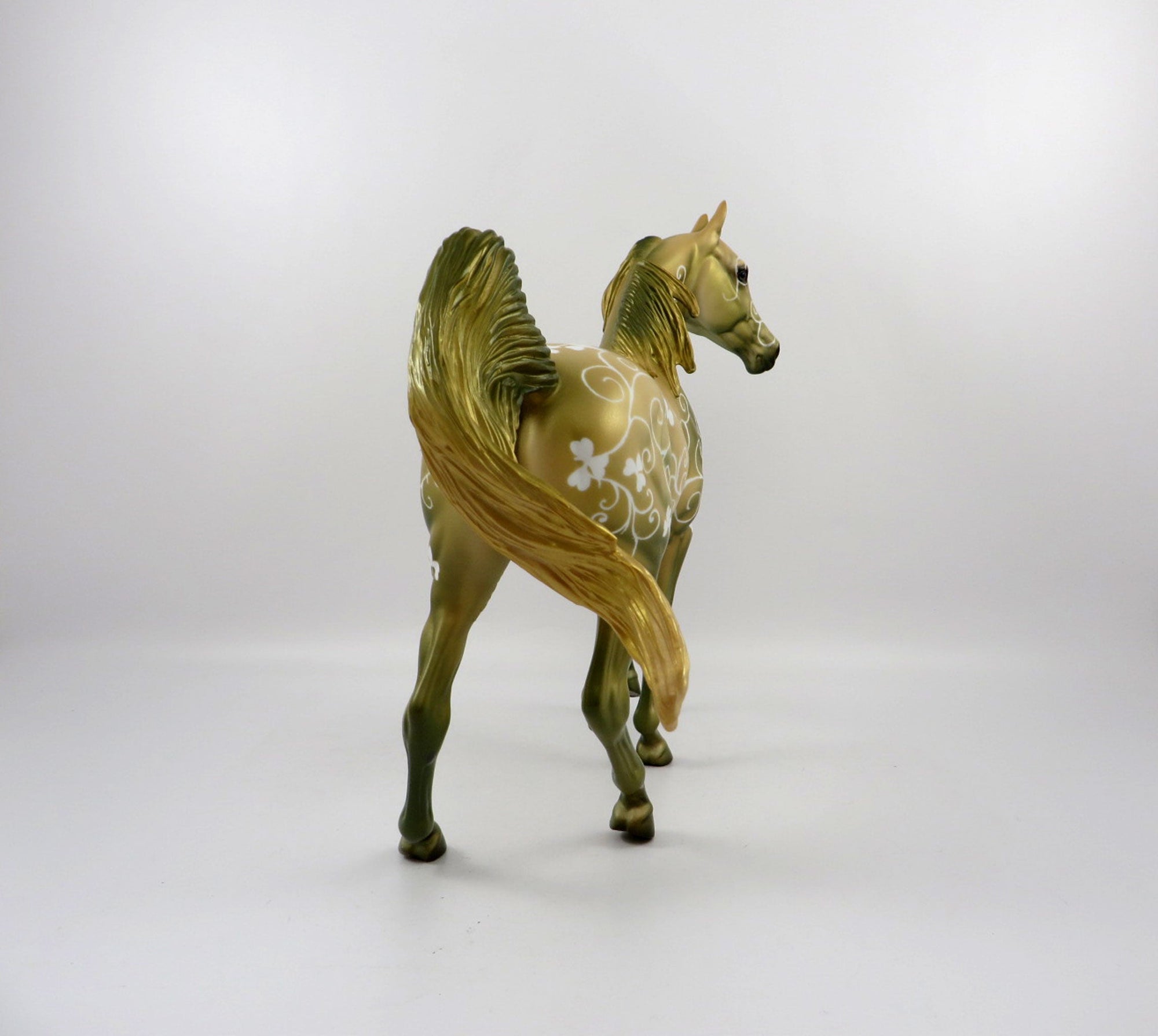 Shamrock Shimmer-OOAK Deco Arabian Mare By Dawn Quick 3/12/21