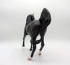 Shasta-OOAK Dapple Black Arabian Mare Painted By Caroline Boydston 6/28/21