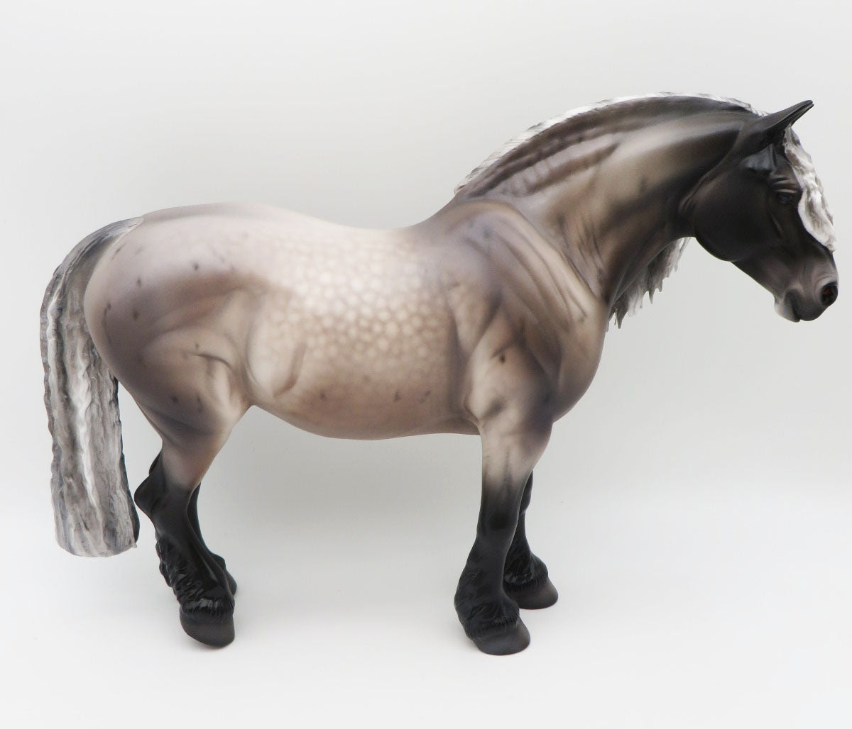 Sheila E. - OOAK - Dapple Blue Roan Heavy Draft By Caroline Boydston BEST OFFER 11/07/22