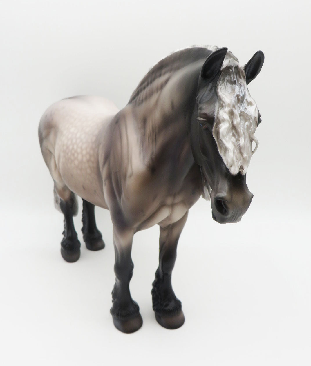 Sheila E. - OOAK - Dapple Blue Roan Heavy Draft By Caroline Boydston BEST OFFER 11/07/22