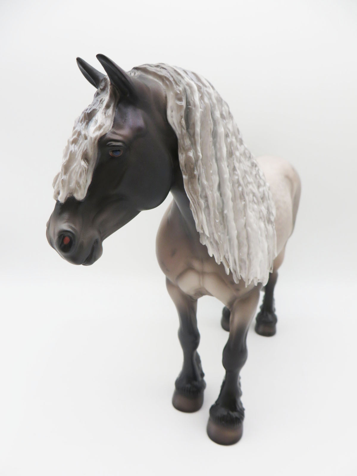 Sheila E. - OOAK - Dapple Blue Roan Heavy Draft By Caroline Boydston BEST OFFER 11/07/22