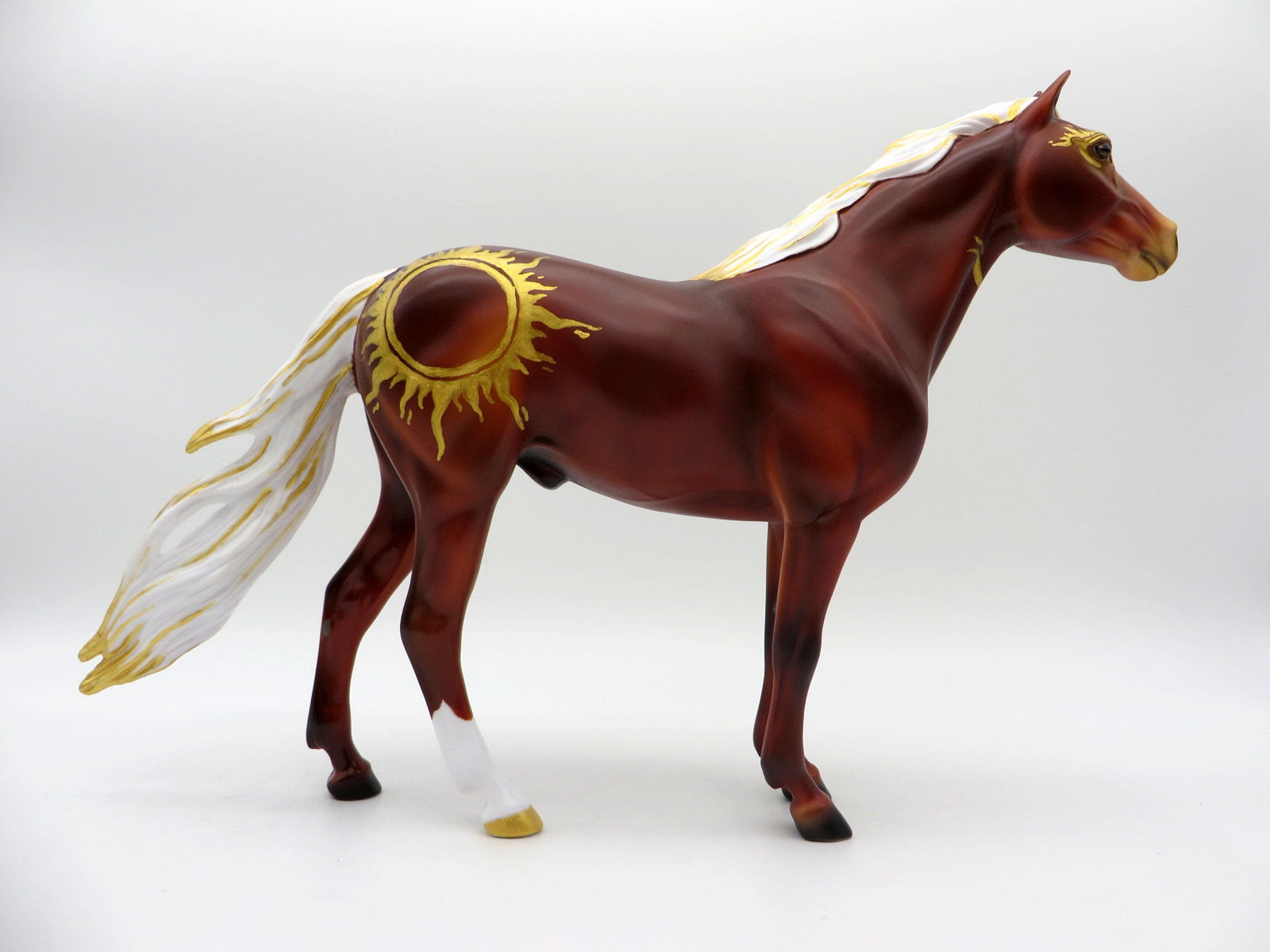 Shine Brite-OOAK Deco Spanish Mustang Painted By Jas Fanning 6/4/21