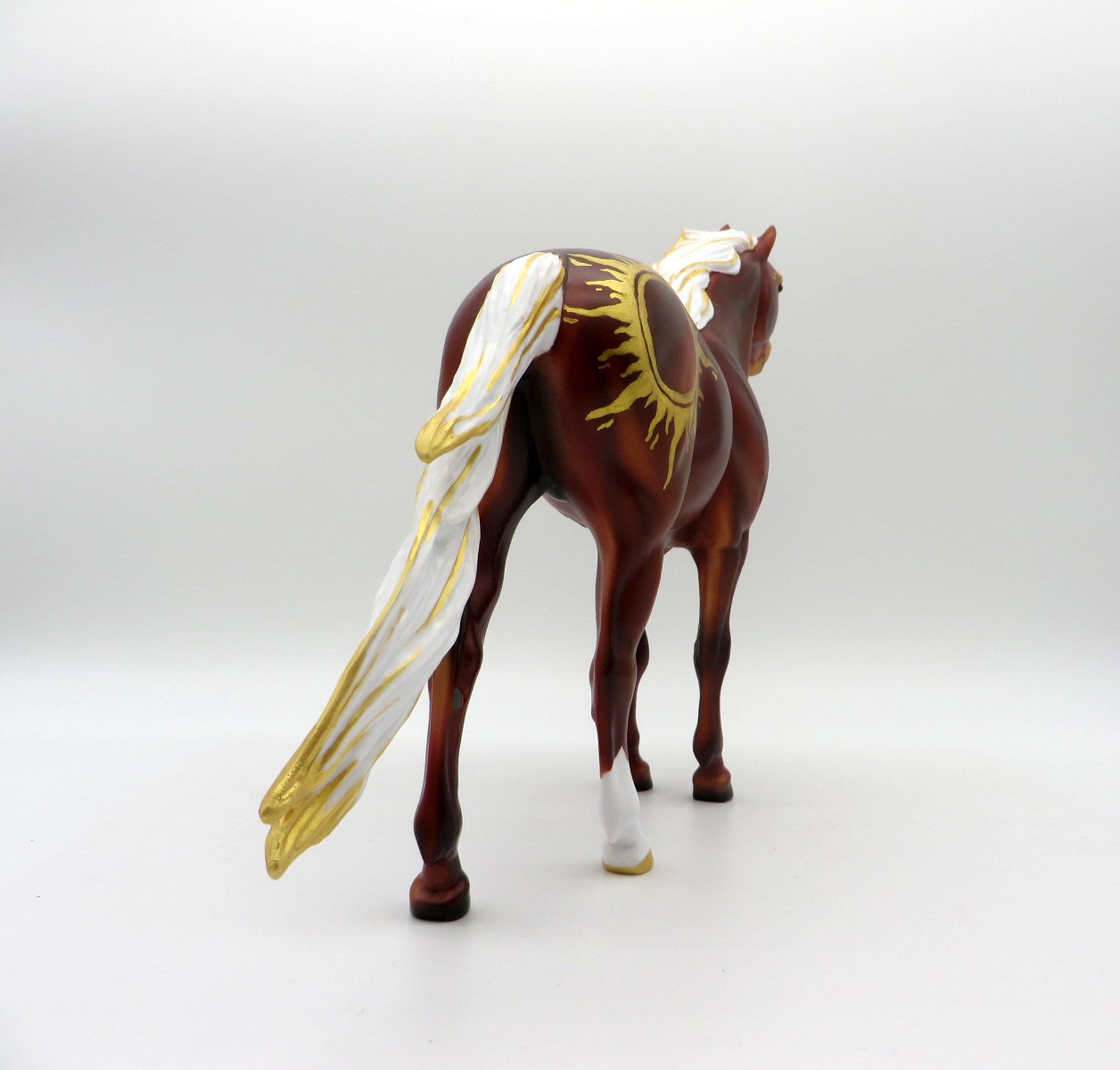 Shine Brite-OOAK Deco Spanish Mustang Painted By Jas Fanning 6/4/21