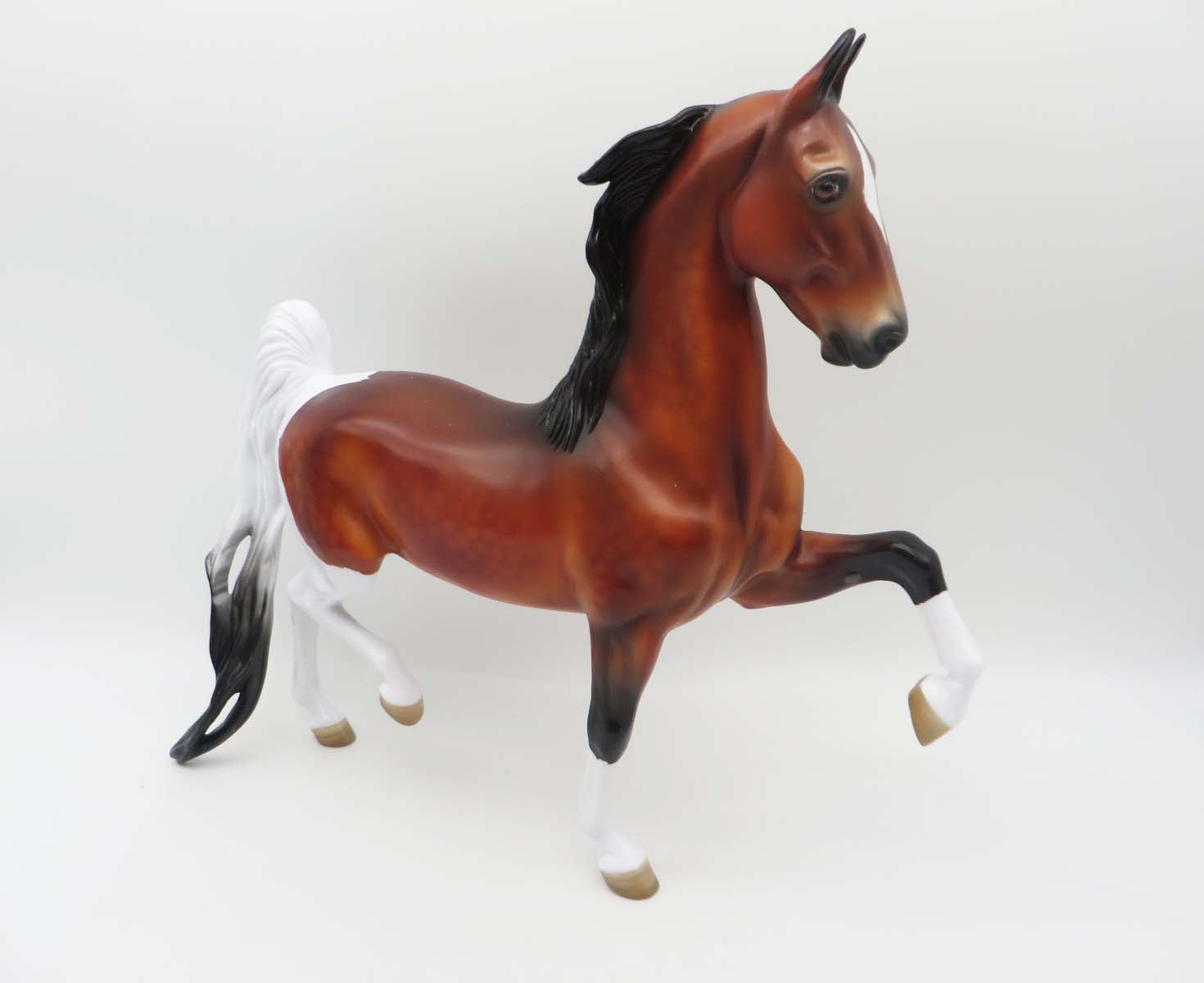 Shogun-OOAK Bay Tobiano Saddlebred Angela SHCF23