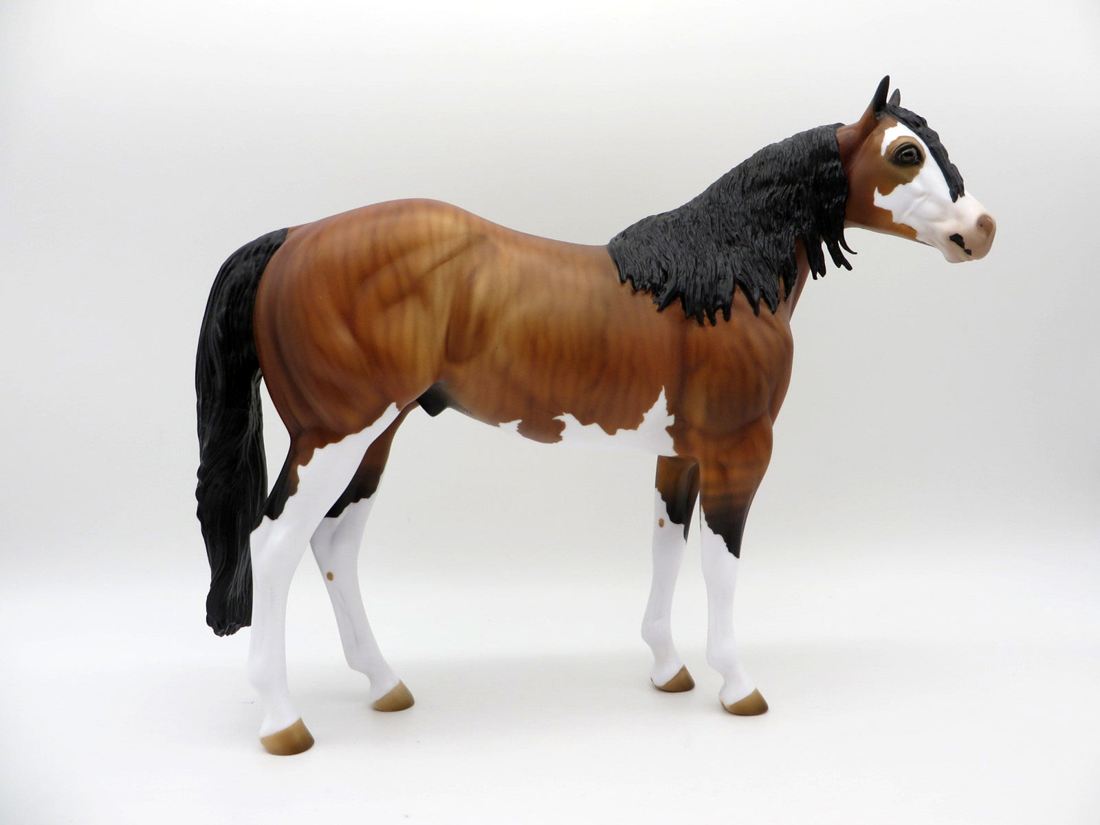 Show Stopper-OOAK Brindle ISH Painted By Audrey Dixon EQ 21