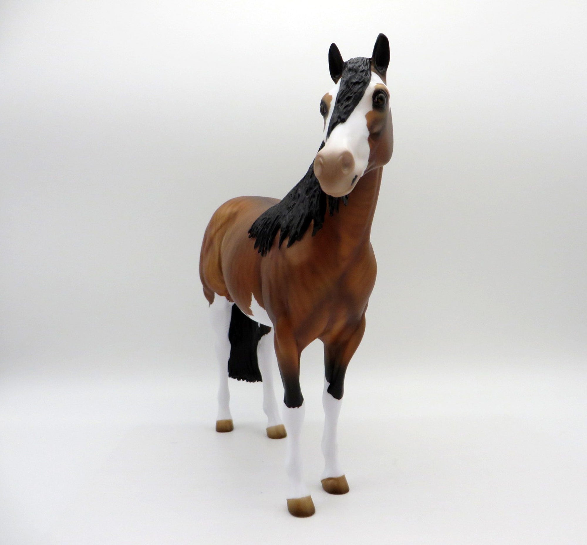 Show Stopper-OOAK Brindle ISH Painted By Audrey Dixon EQ 21