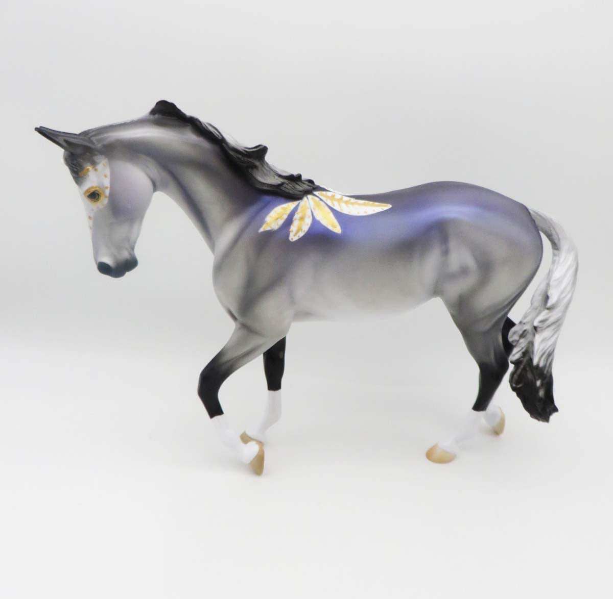 Shrove Tuesday - OOAK - Decorator Thoroughbred By Angela Marleau - Mardi Gras 2023 - MG23